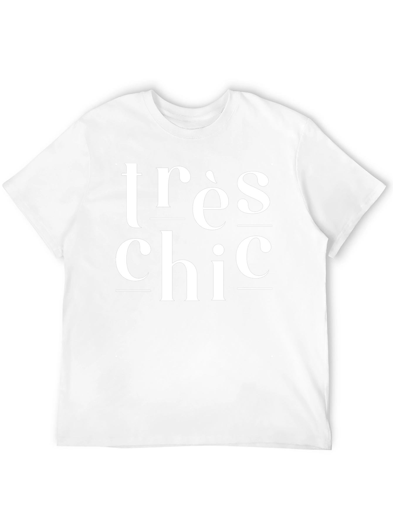 Très Chic Graphic Tee - Stylish Black T-Shirt