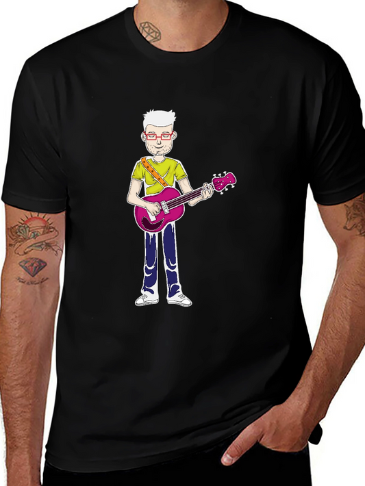 Cartoon Guitarist T-Shirt