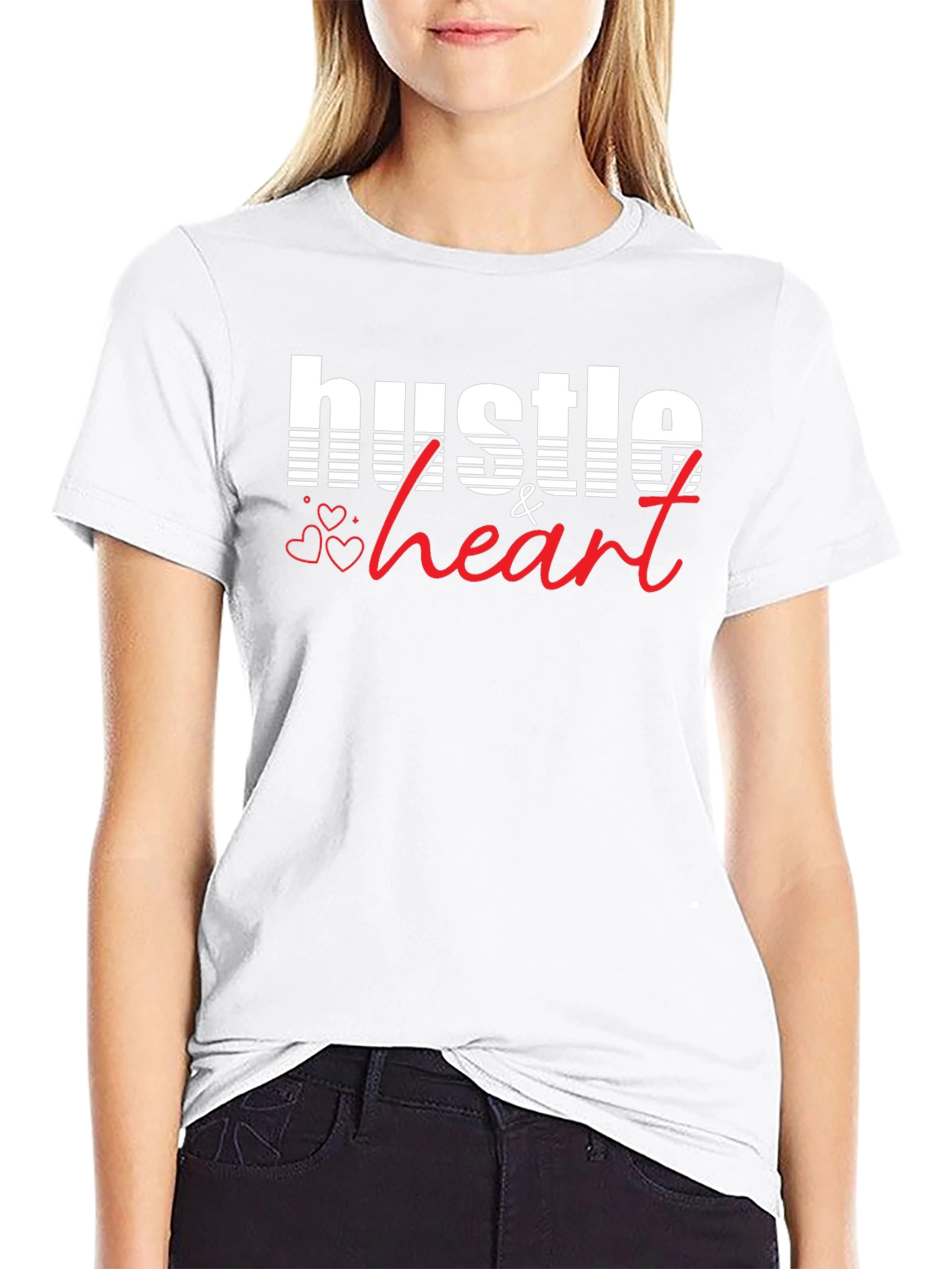 Hustle & Heart Graphic Tee - Stylish Comfort