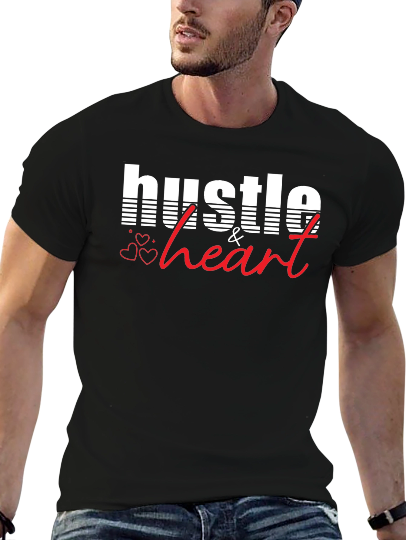 Hustle & Heart Graphic Tee - Stylish Comfort