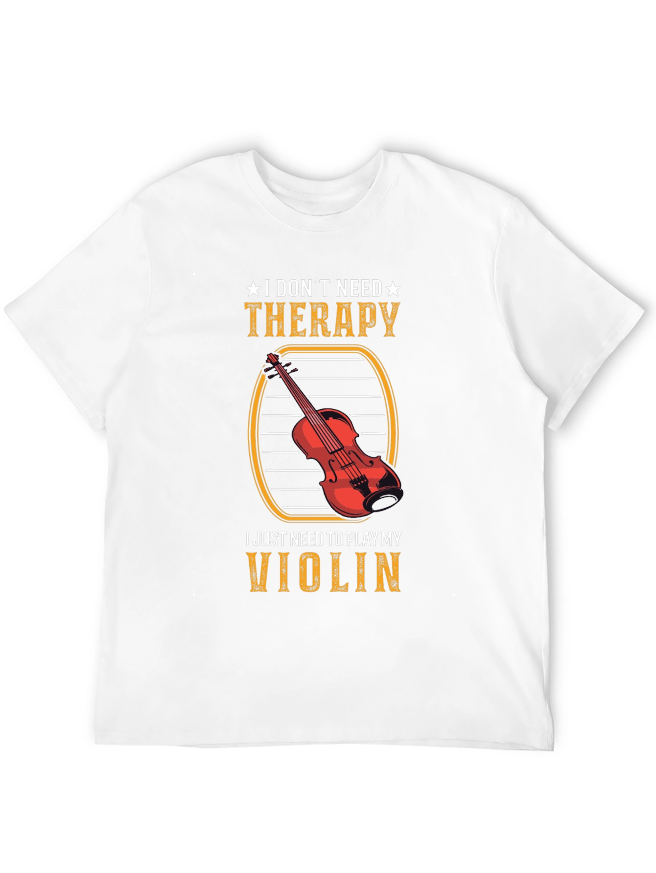 Violin Therapy Black T-Shirt