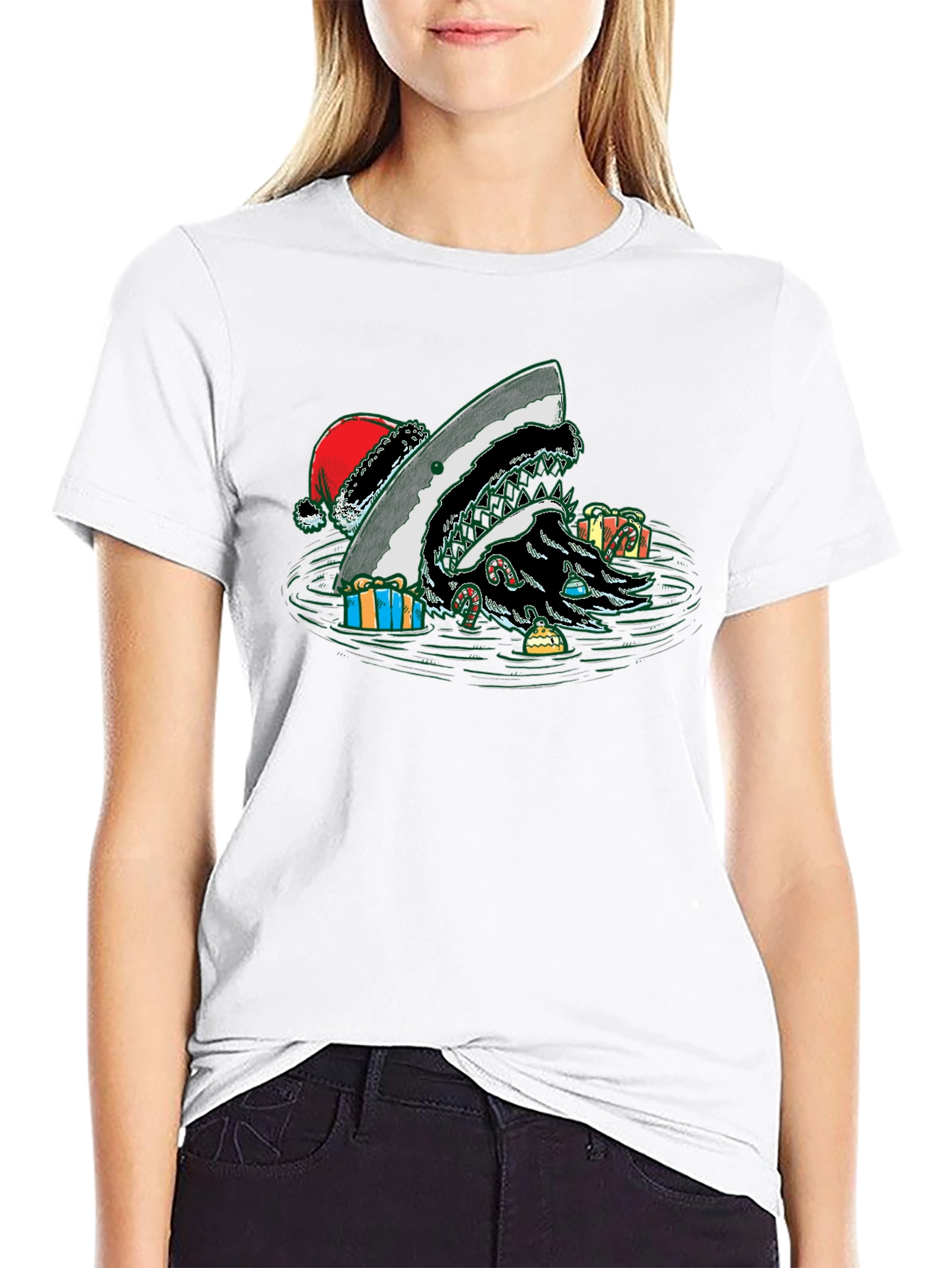 Christmas Shark T-Shirt