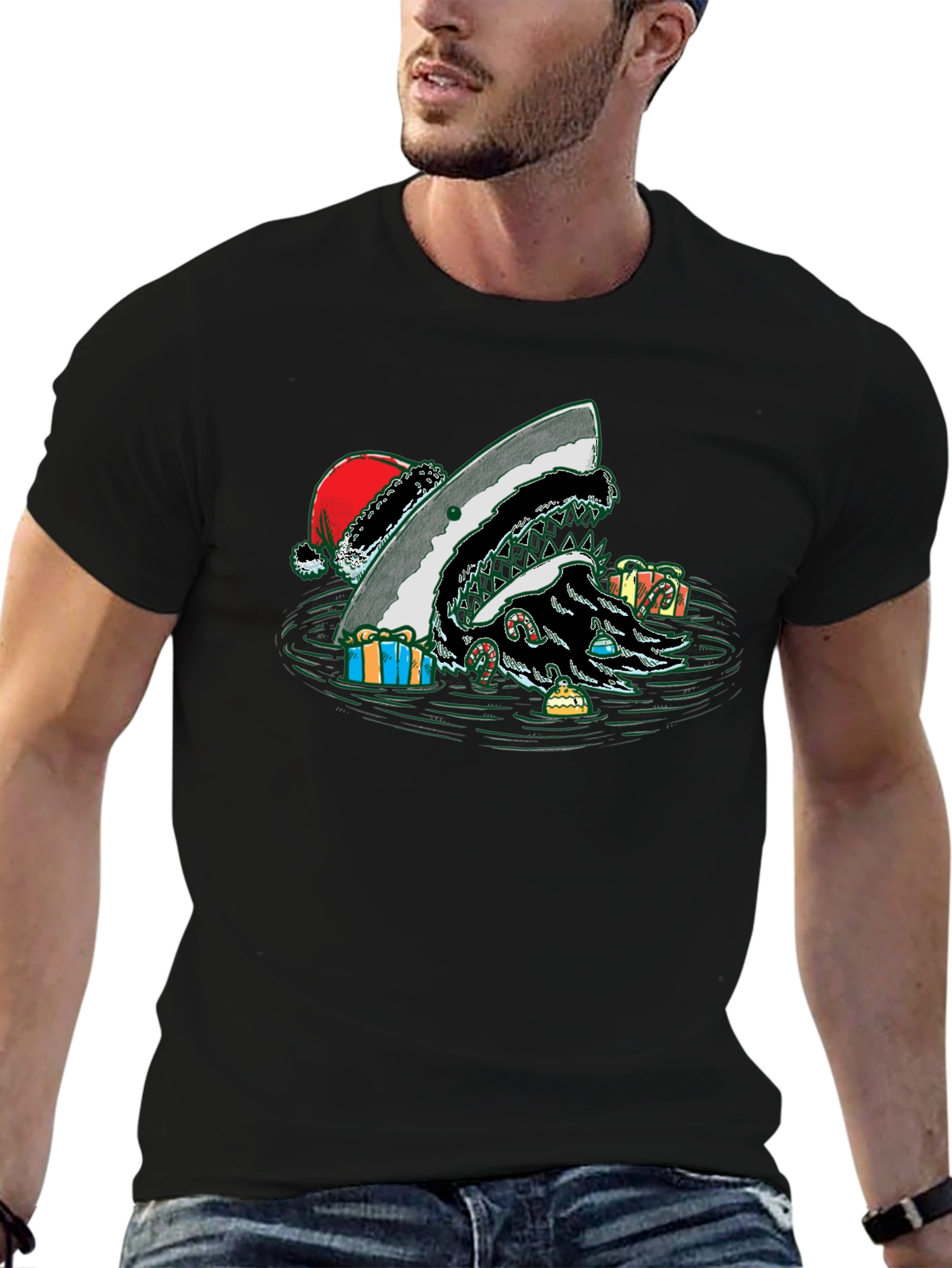 Christmas Shark T-Shirt