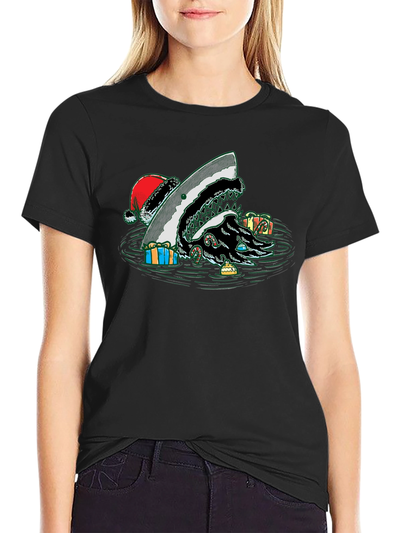 Christmas Shark T-Shirt