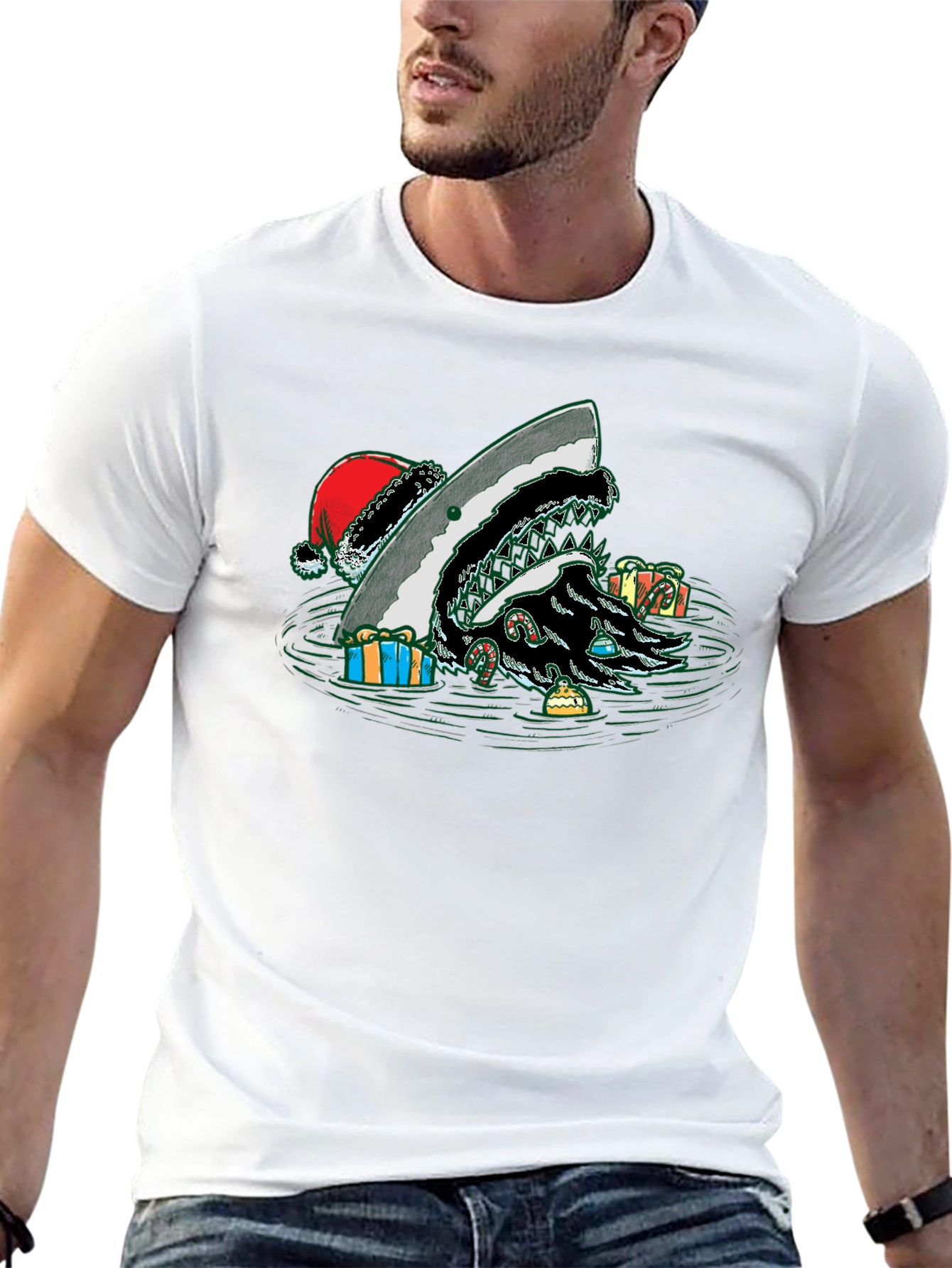 Christmas Shark T-Shirt
