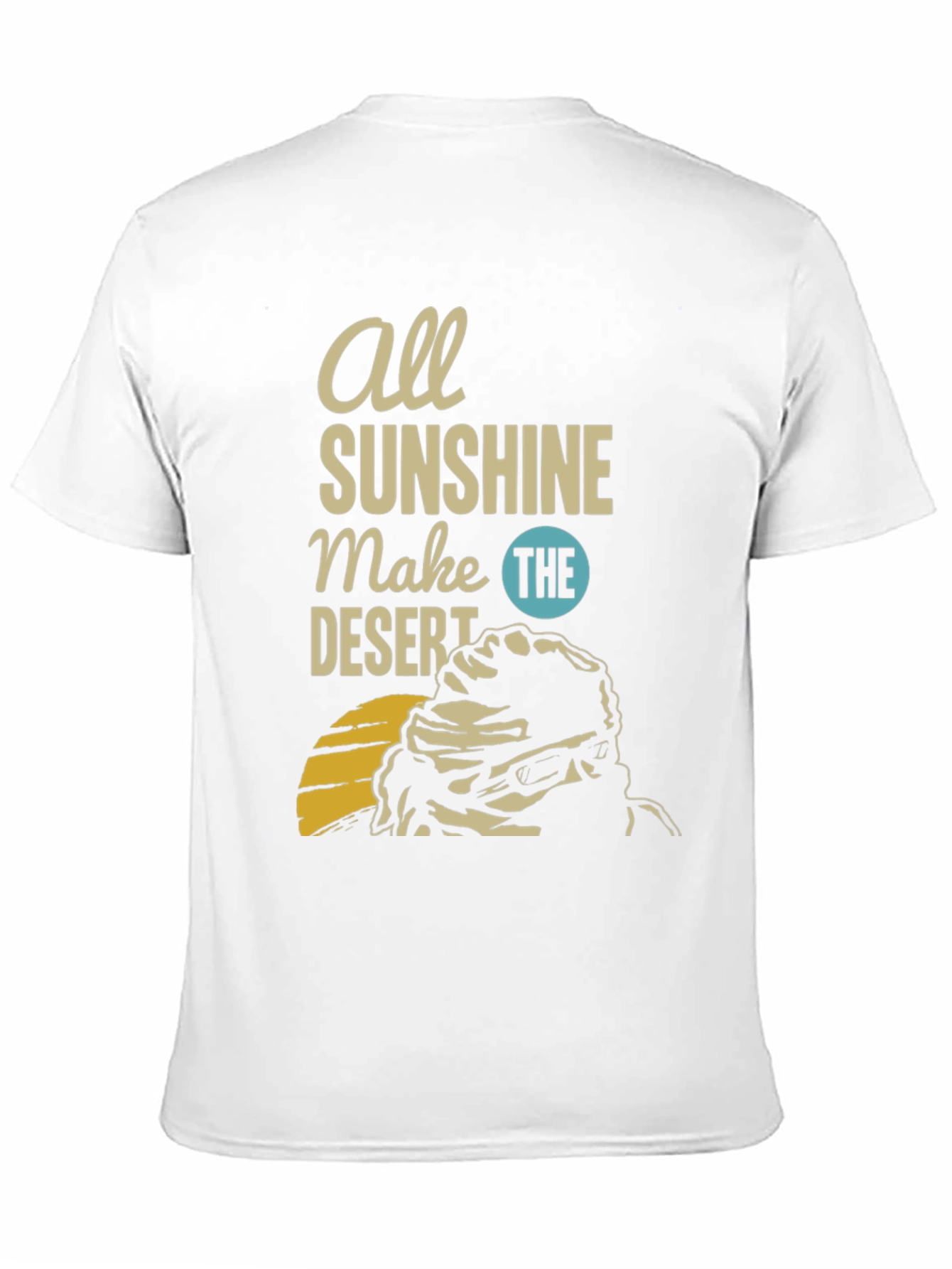 Desert Sunshine Graphic Tee - Mens Black T-Shirt