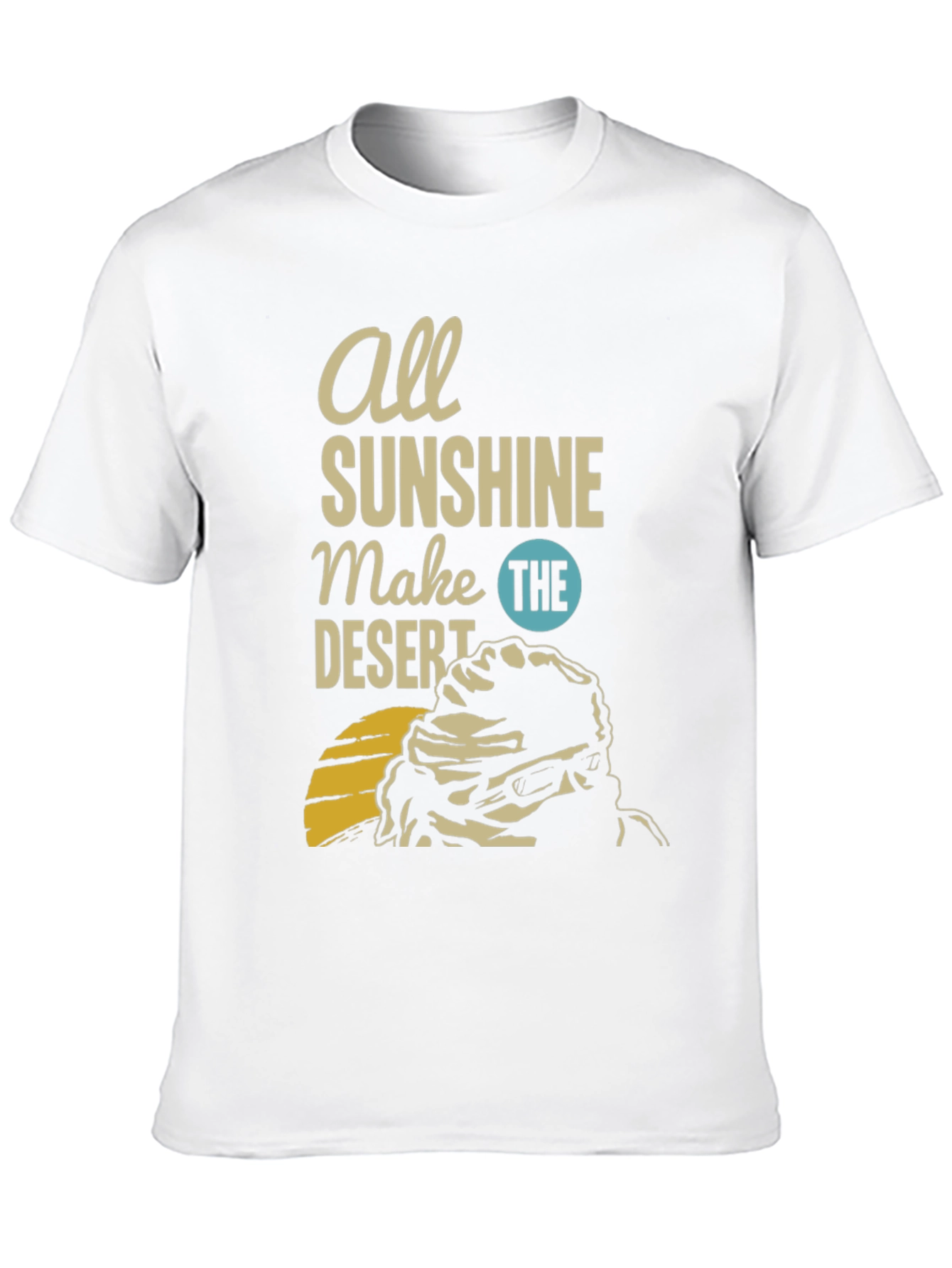 Desert Sunshine Graphic Tee - Mens Black T-Shirt