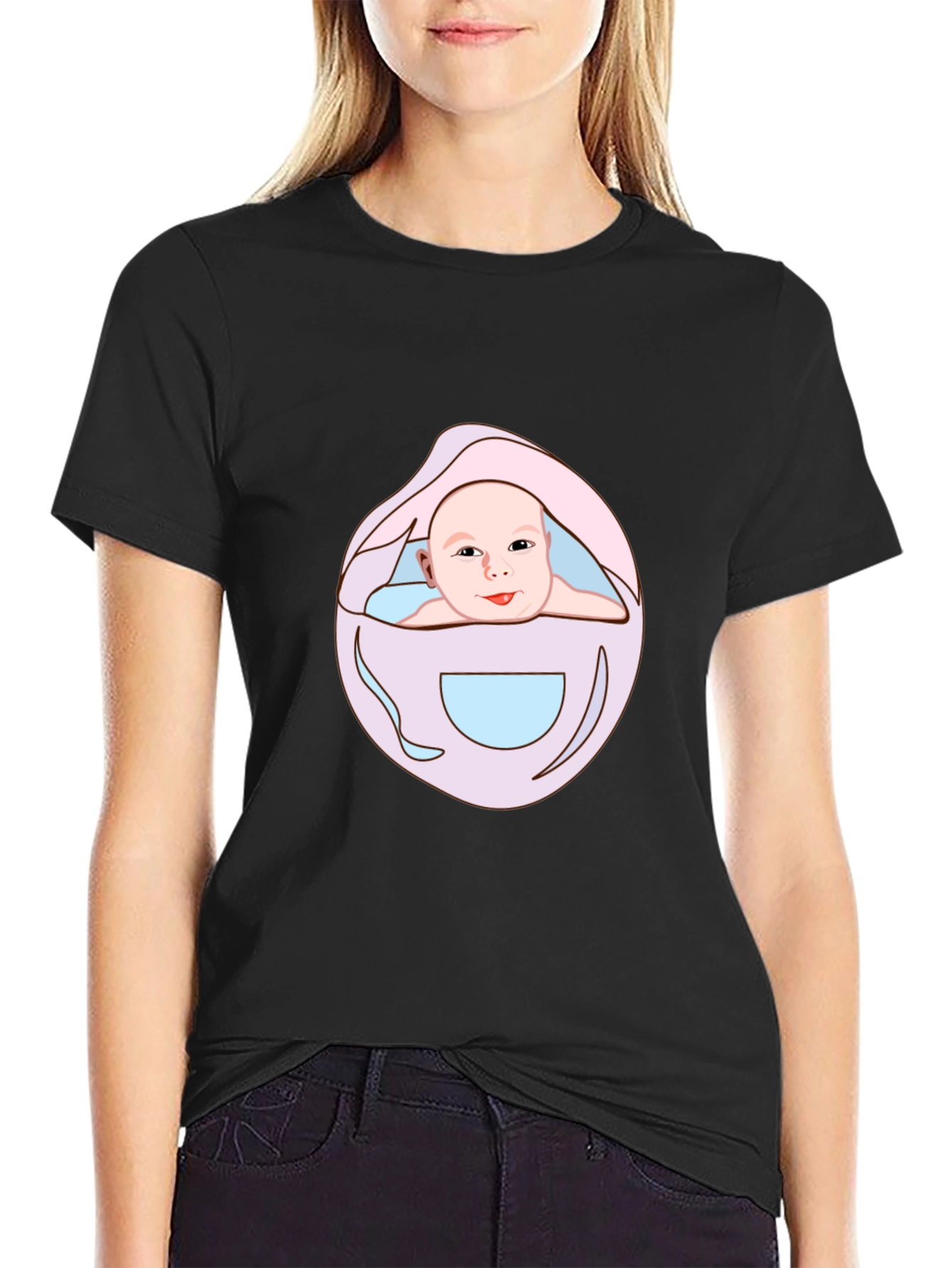 Baby Graphic Black Tee