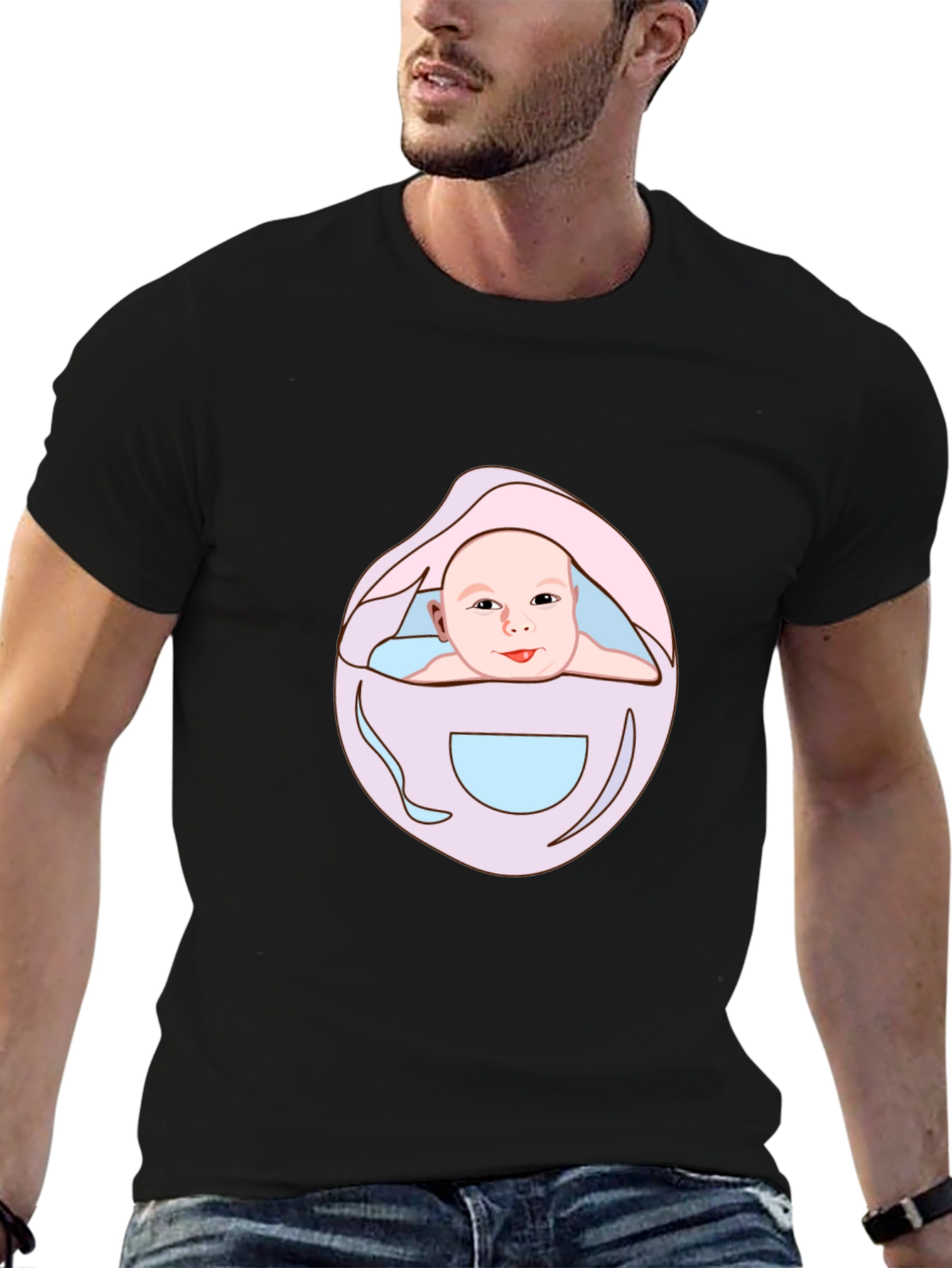 Baby Graphic Black Tee