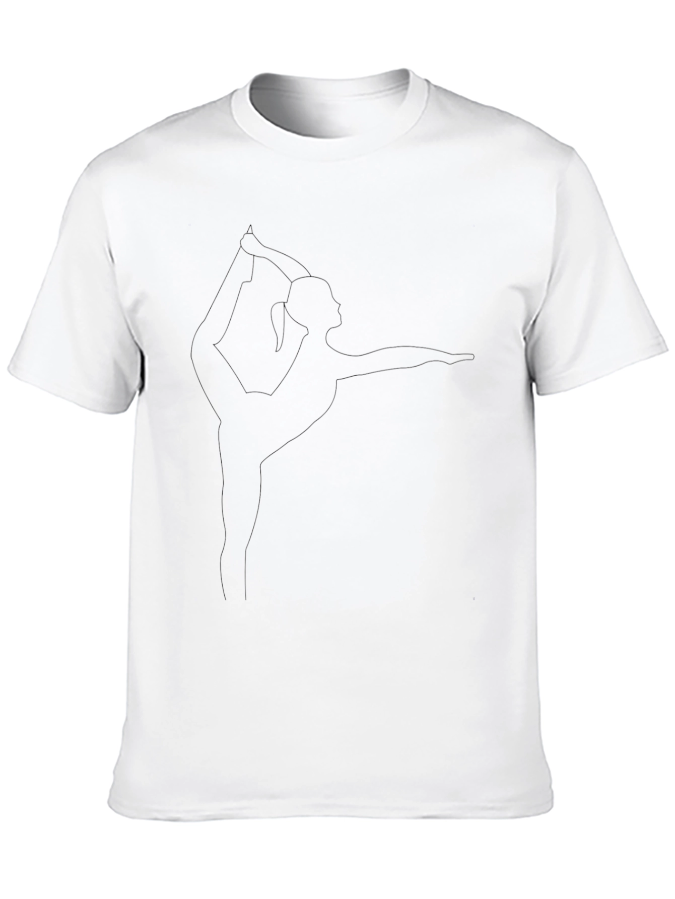 Yoga Pose Graphic Tee - Black Unisex T-Shirt