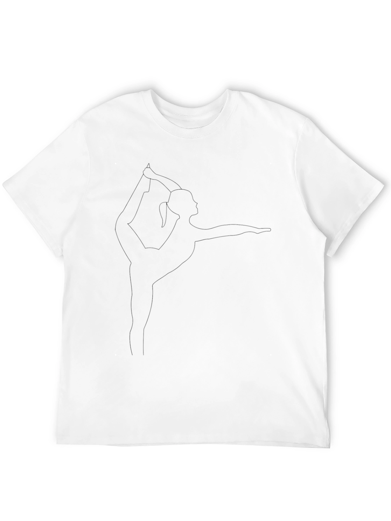 Yoga Pose Graphic Tee - Black Unisex T-Shirt