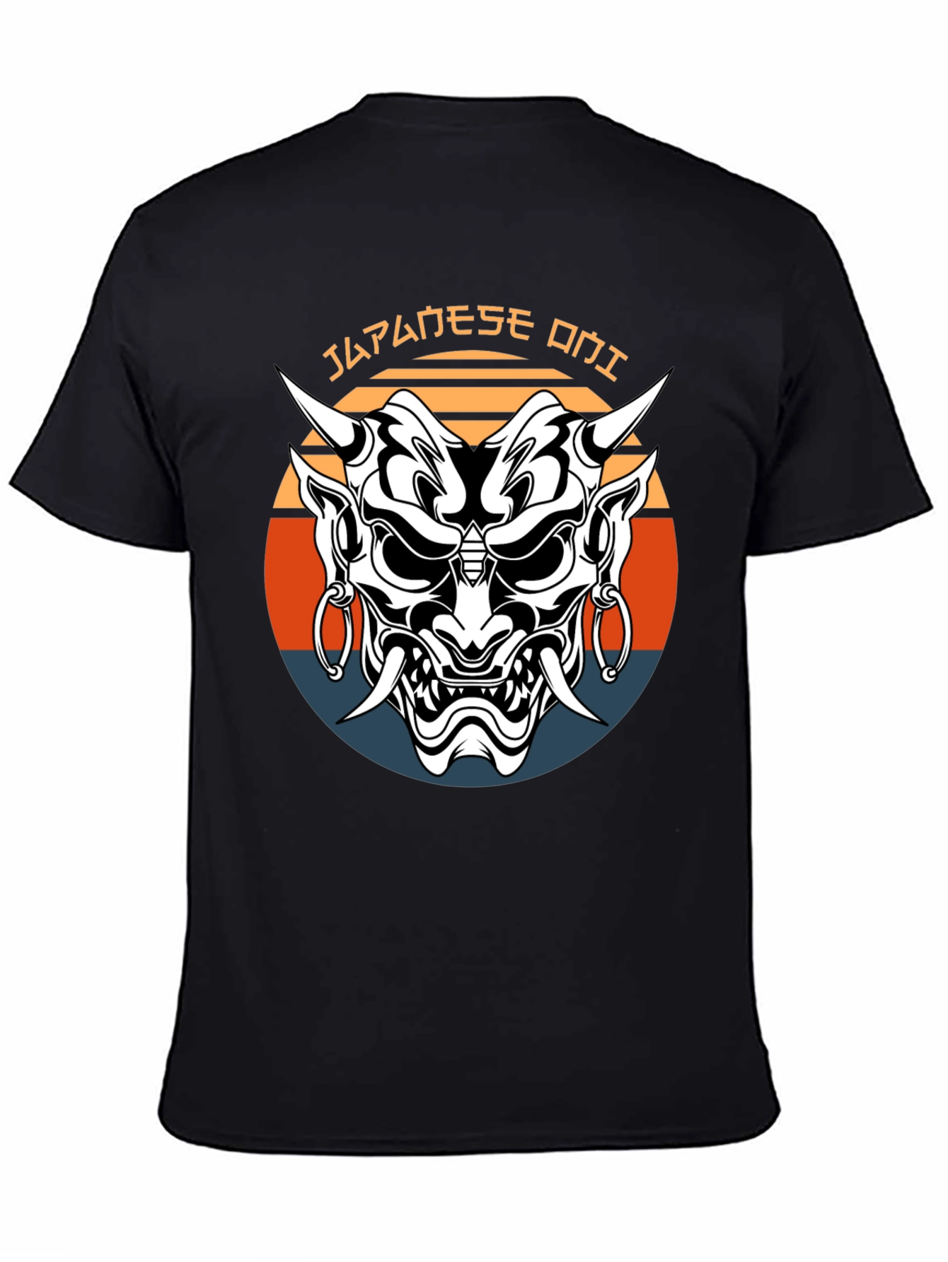 Japanese Oni Mask Graphic Tee