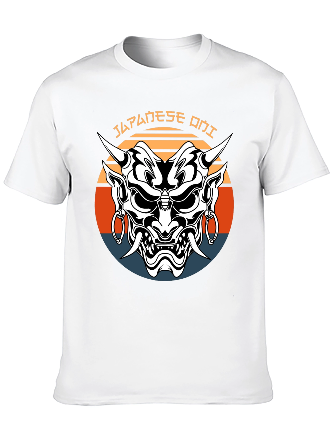 Japanese Oni Mask Graphic Tee