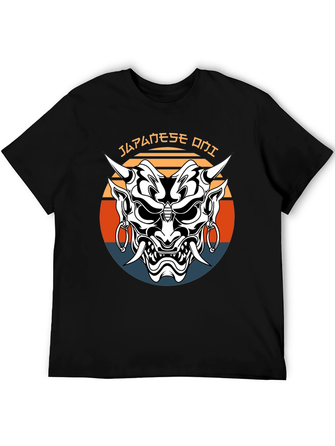 Japanese Oni Mask Graphic Tee