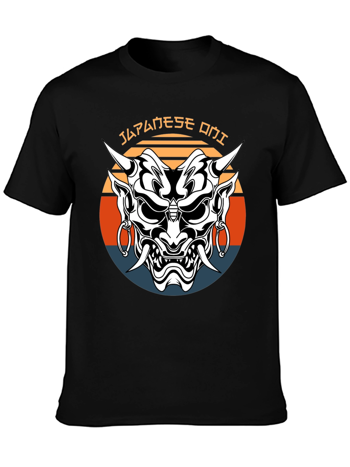 Japanese Oni Mask Graphic Tee