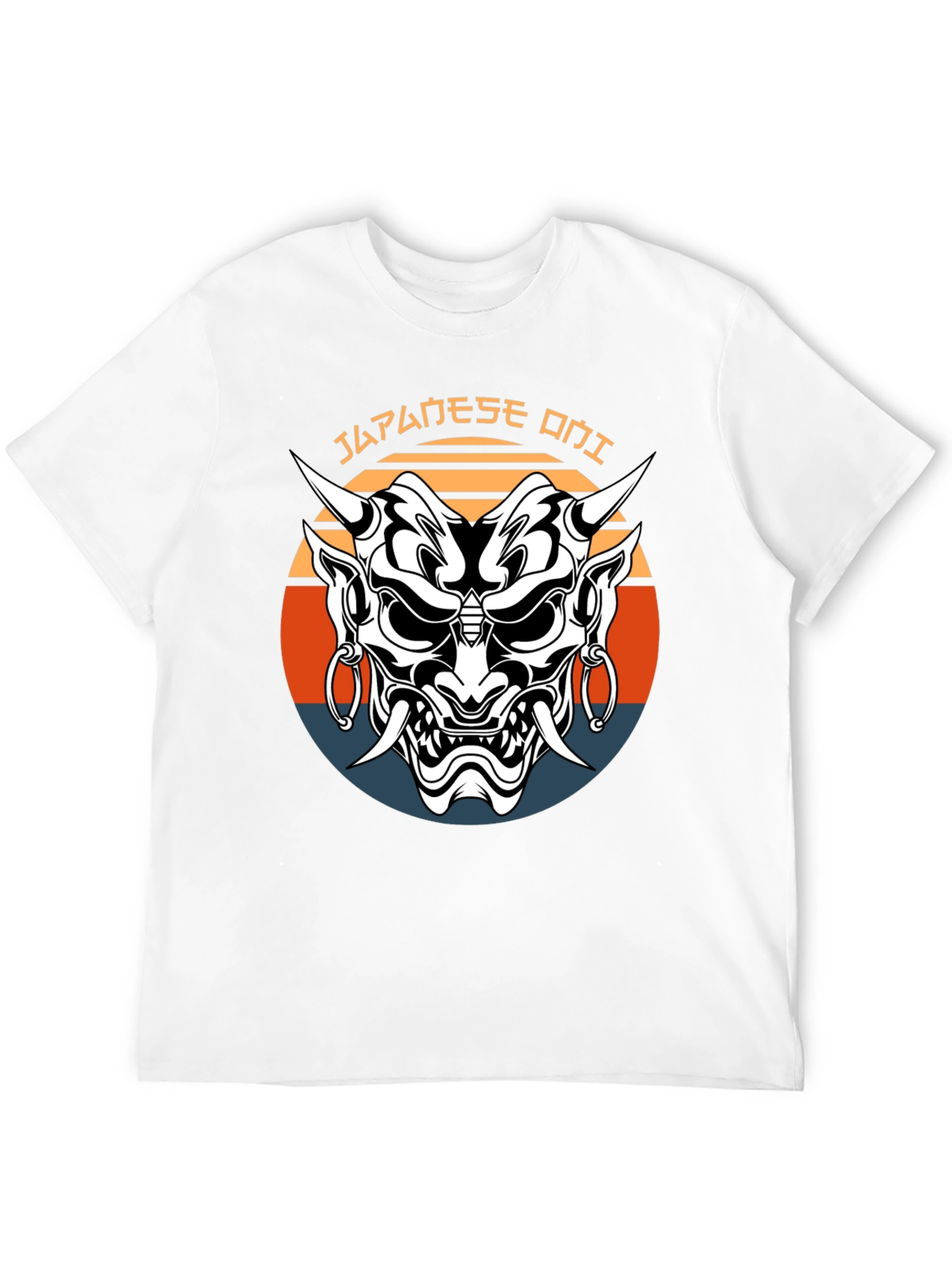 Japanese Oni Mask Graphic Tee