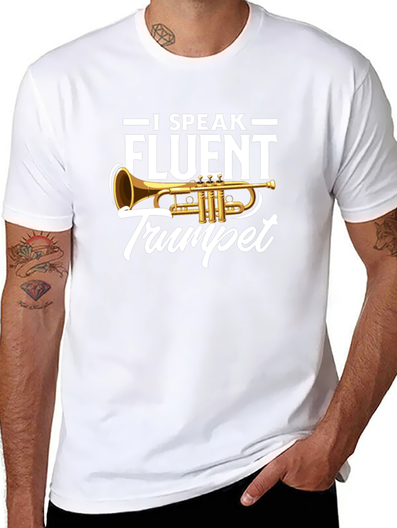 I Speak Fluent Trumpet Graphic T-Shirt