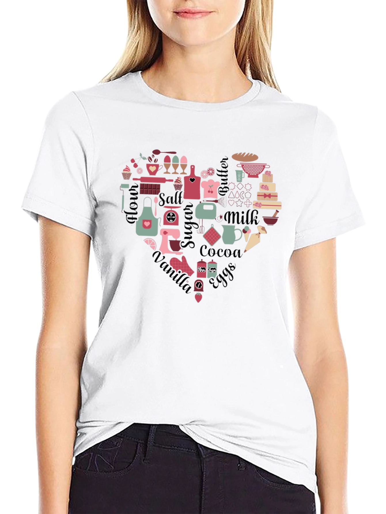 Baking Heart T-Shirt - Perfect for Bakers