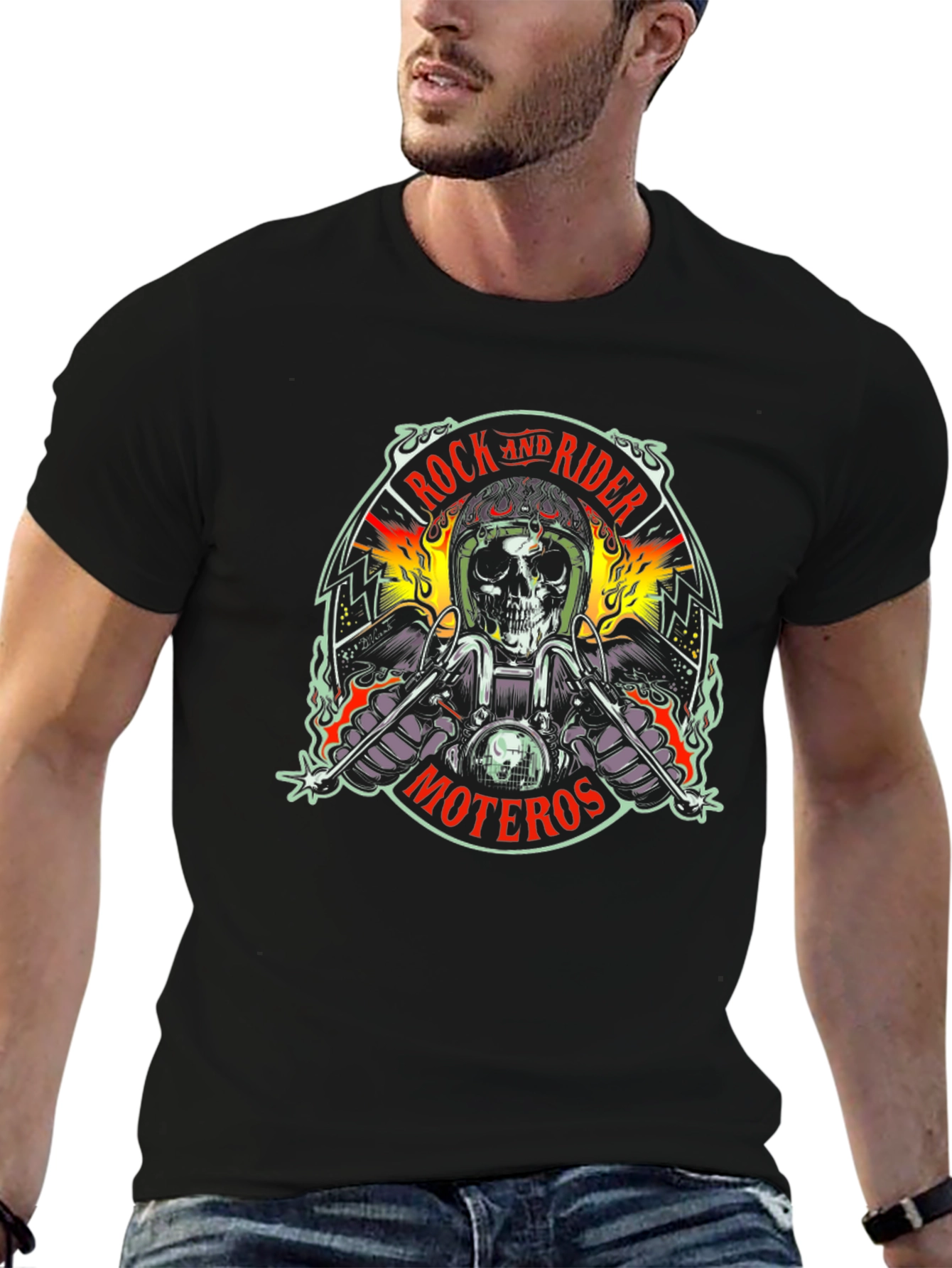 Rock & Rider Moteros Graphic Tee