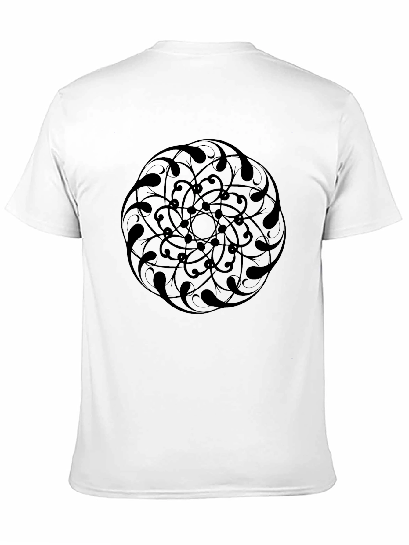 Black Mandala Graphic Tee - Stylish Casual Wear