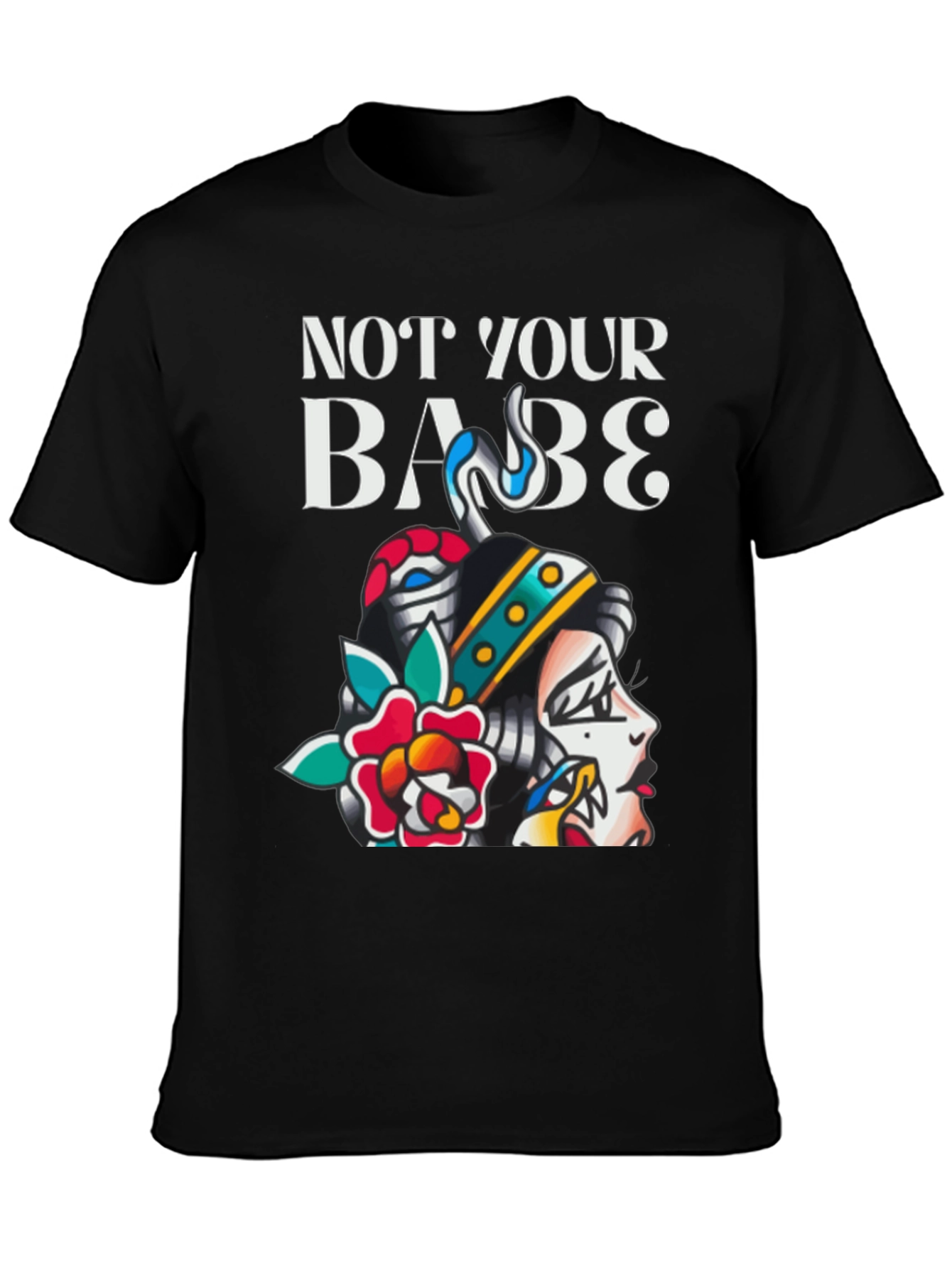 Not Your Babe Tattoo Graphic T-Shirt