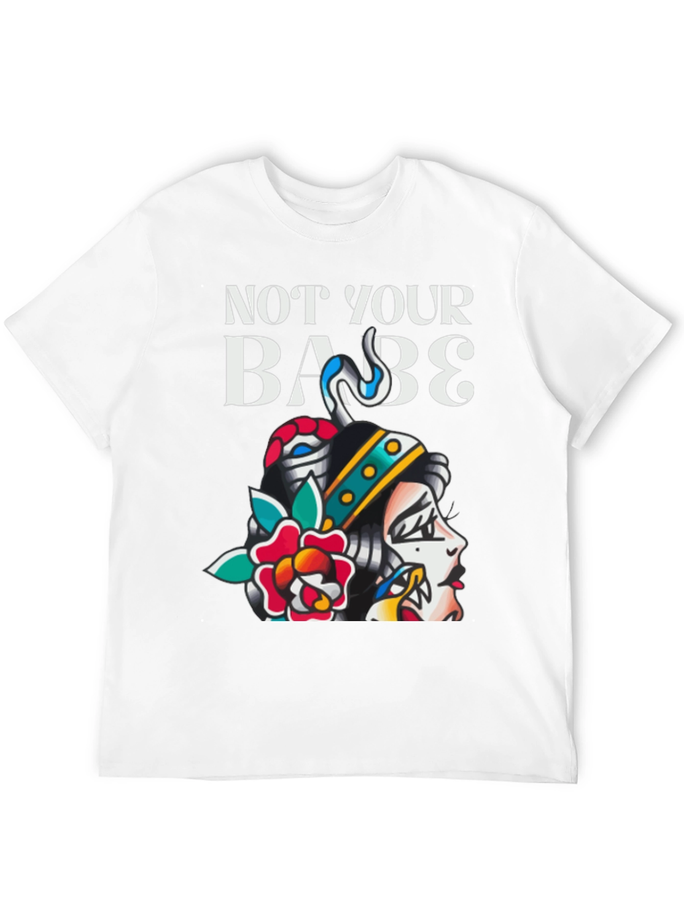 Not Your Babe Tattoo Graphic T-Shirt