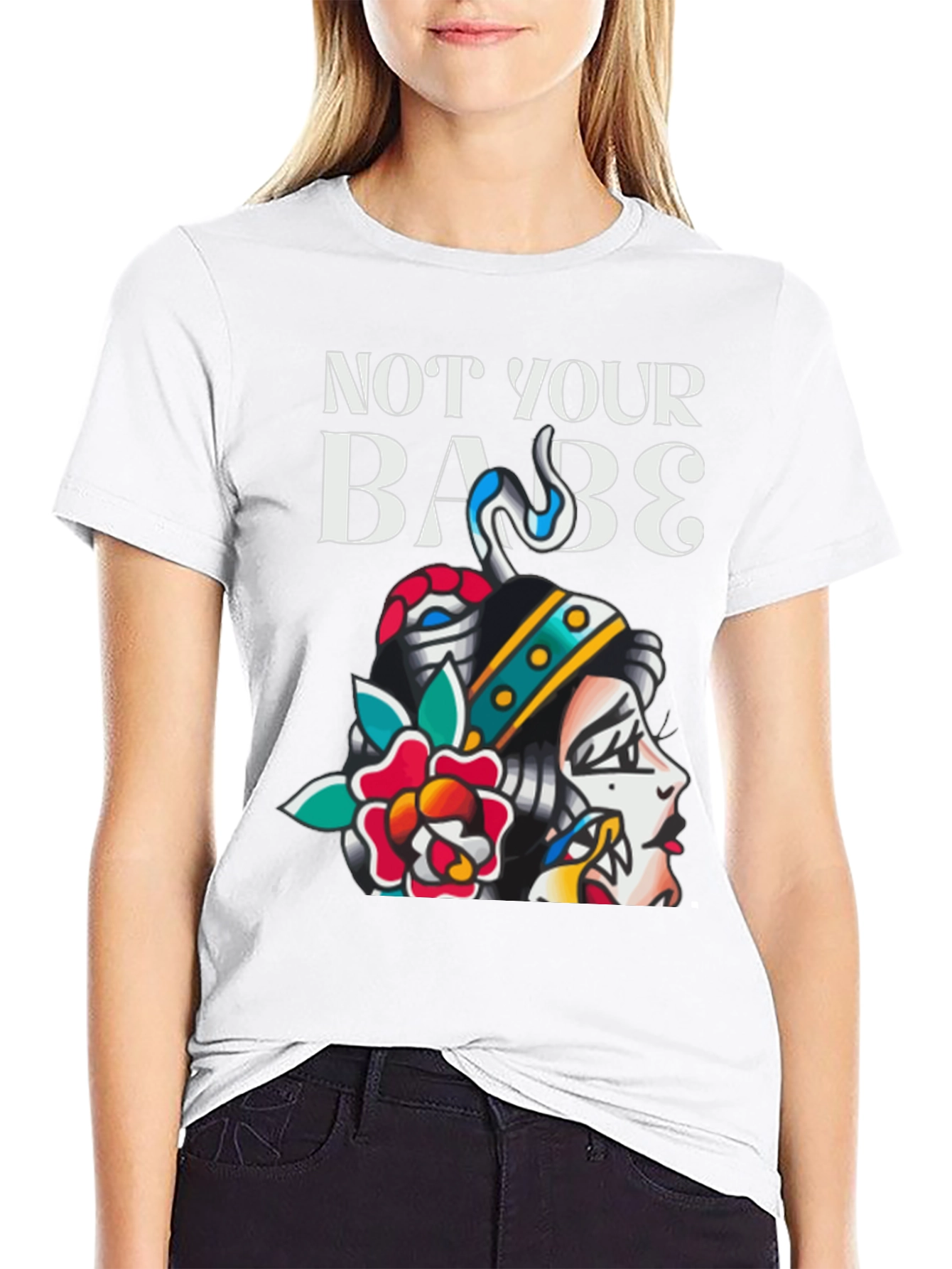 Not Your Babe Tattoo Graphic T-Shirt