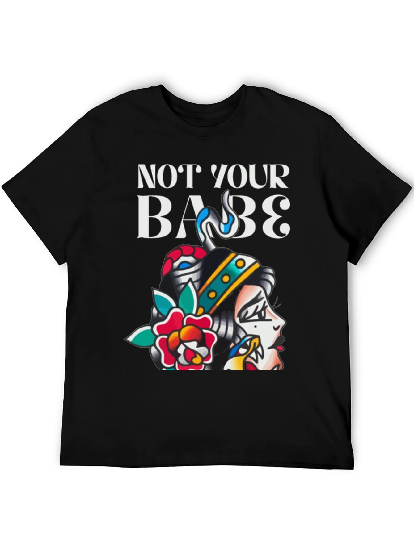 Not Your Babe Tattoo Graphic T-Shirt