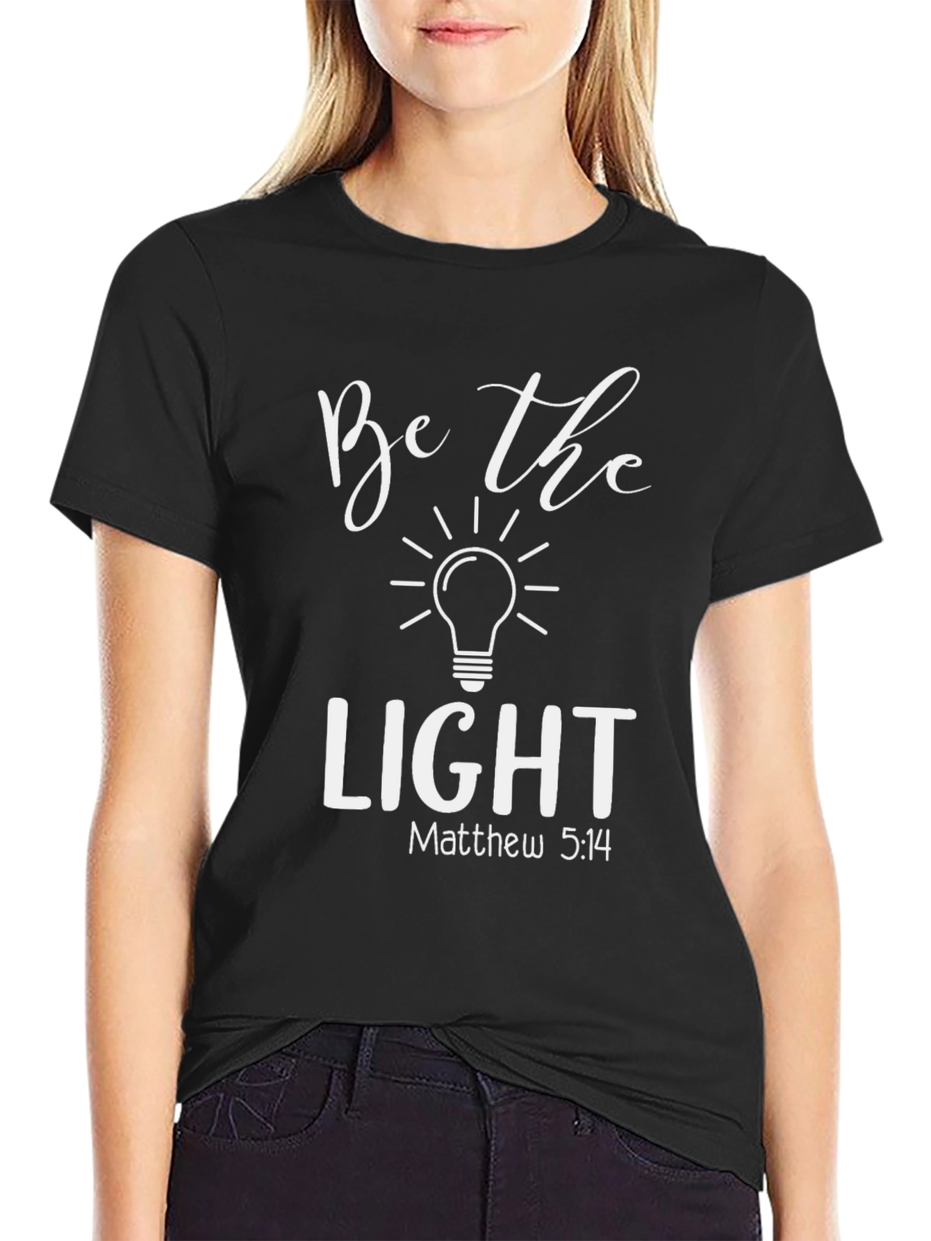 Be the Light Christian T-Shirt - Matthew 5:14