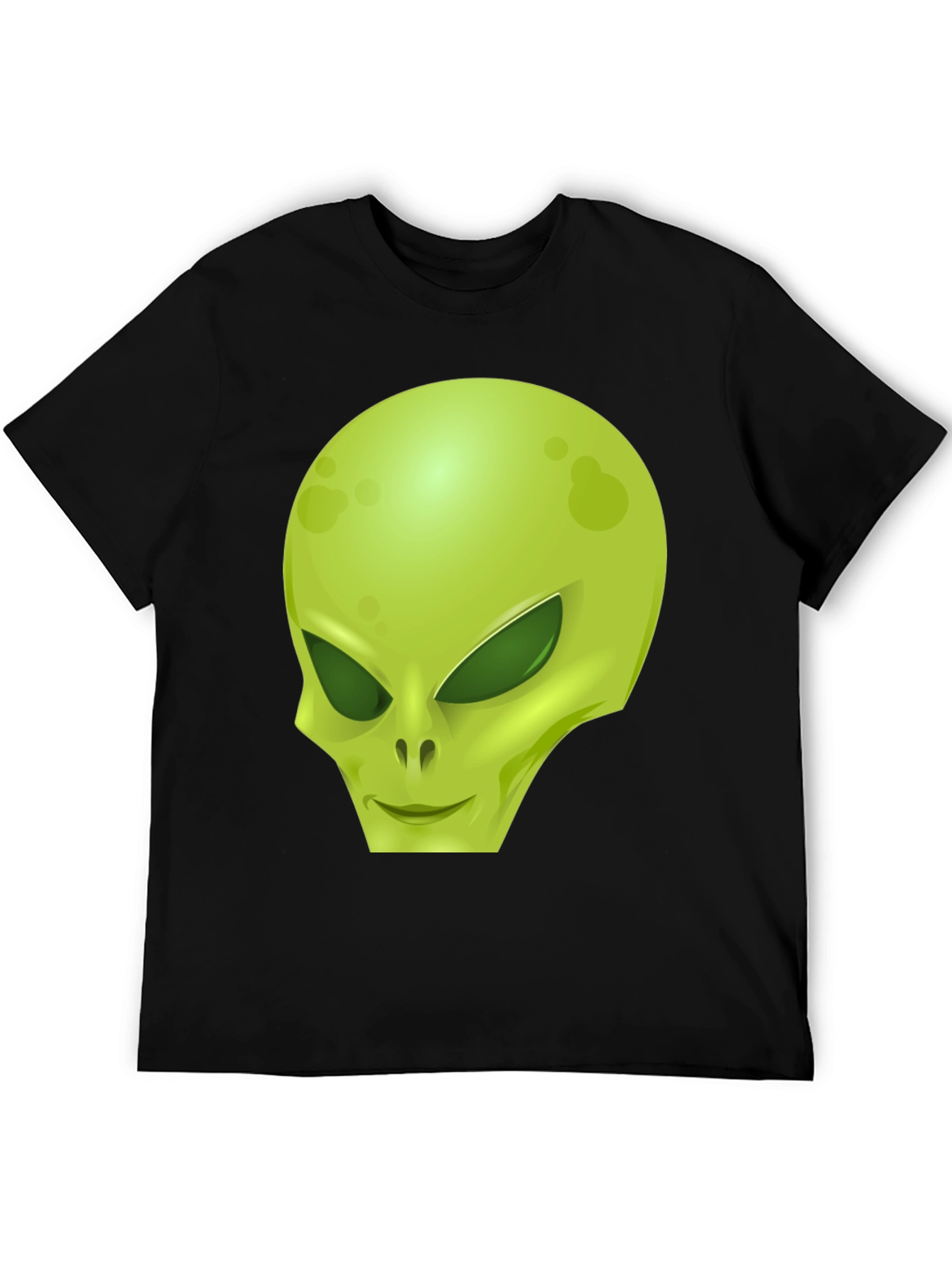 Alien Graphic Tee - Black Cotton Blend