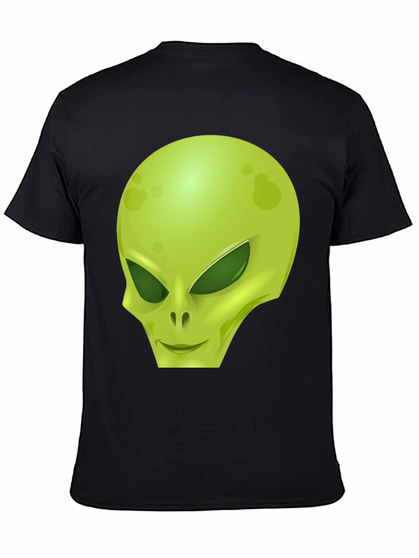 Alien Graphic Tee - Black Cotton Blend