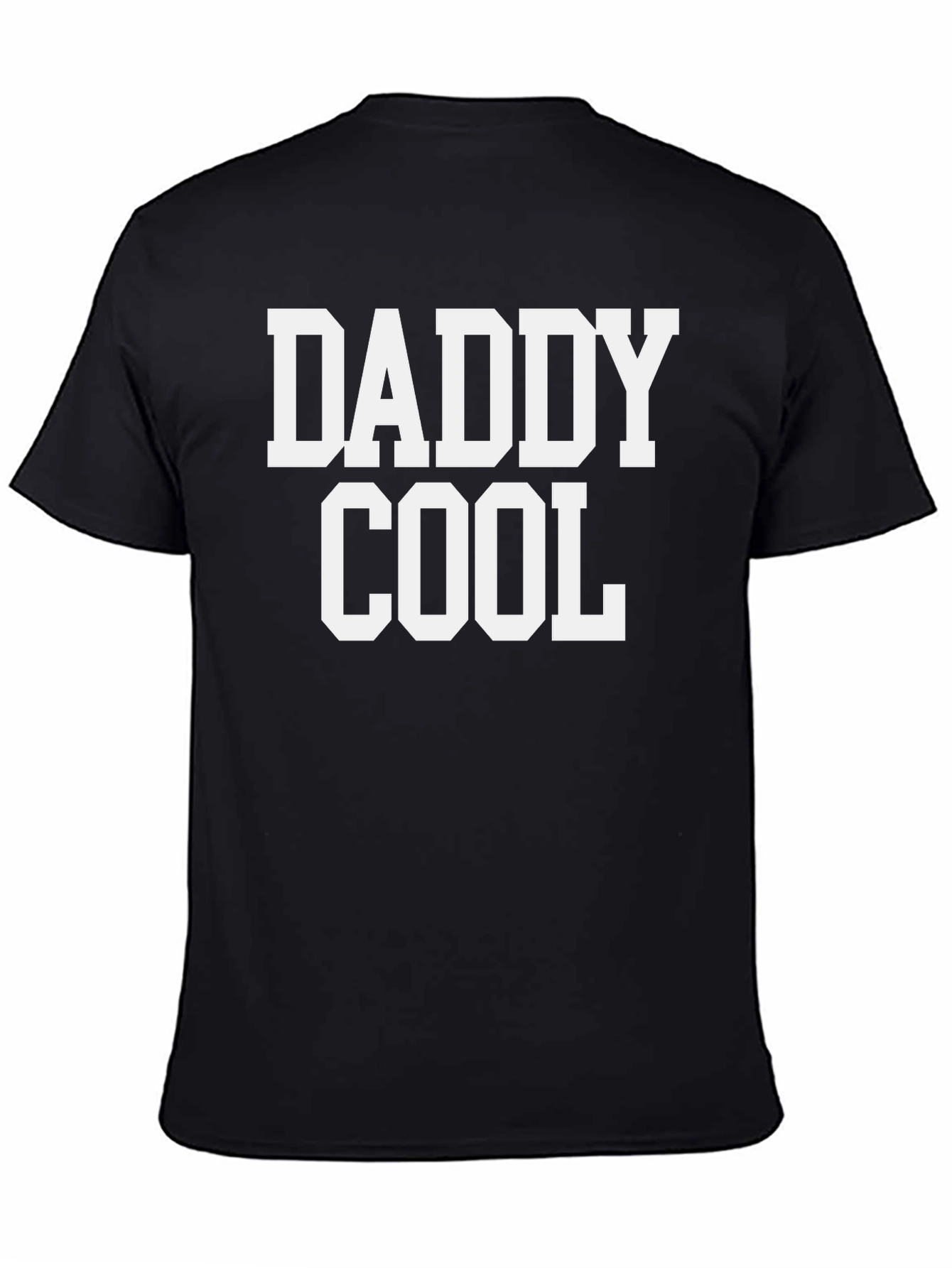 Daddy Cool Graphic Tee - Black Cotton T-Shirt