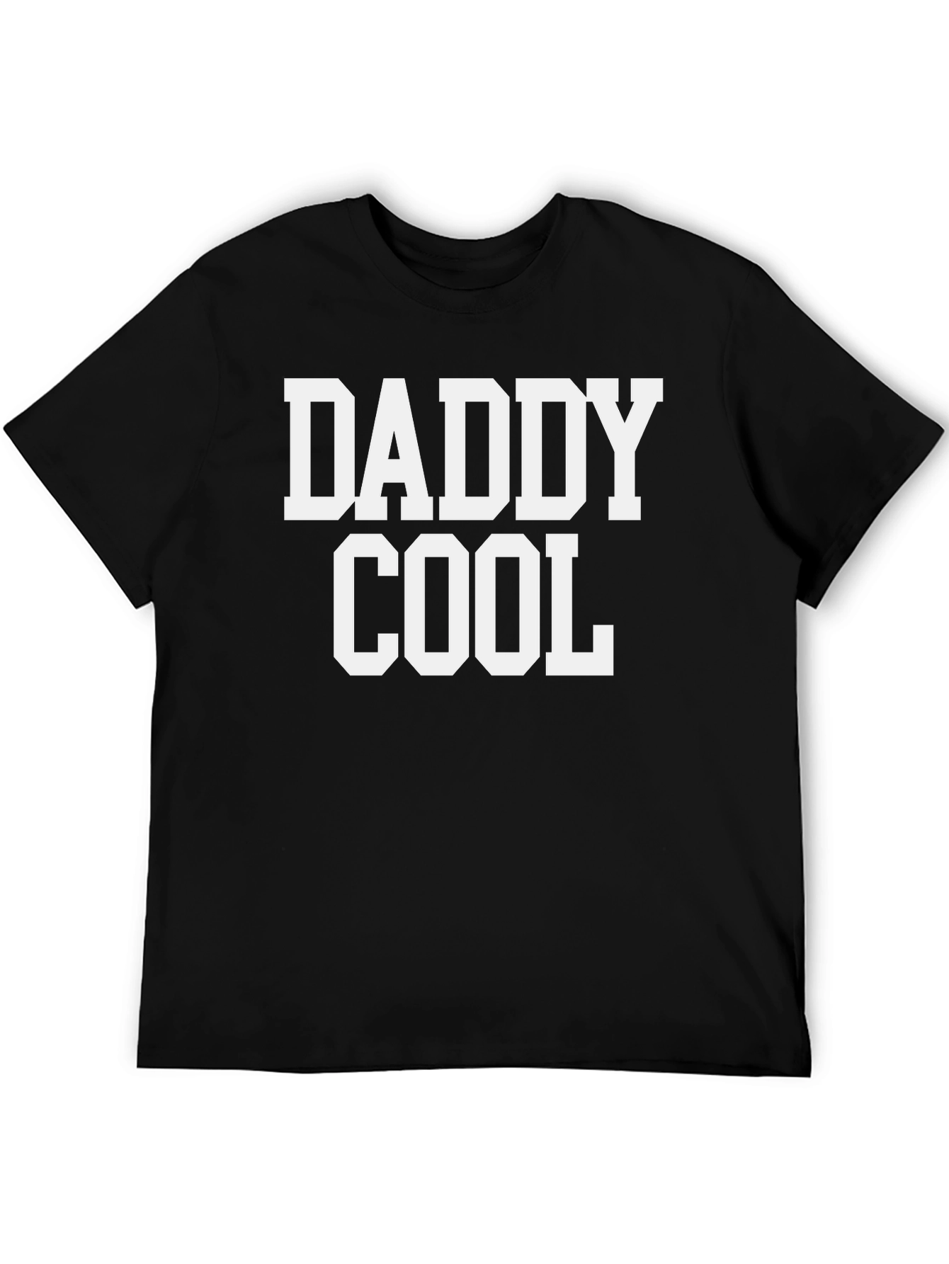 Daddy Cool Graphic Tee - Black Cotton T-Shirt
