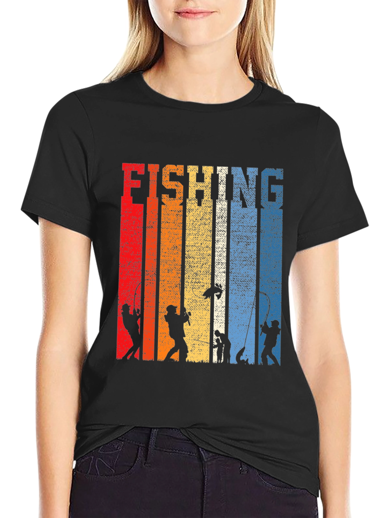 Retro Fishing Graphic T-Shirt