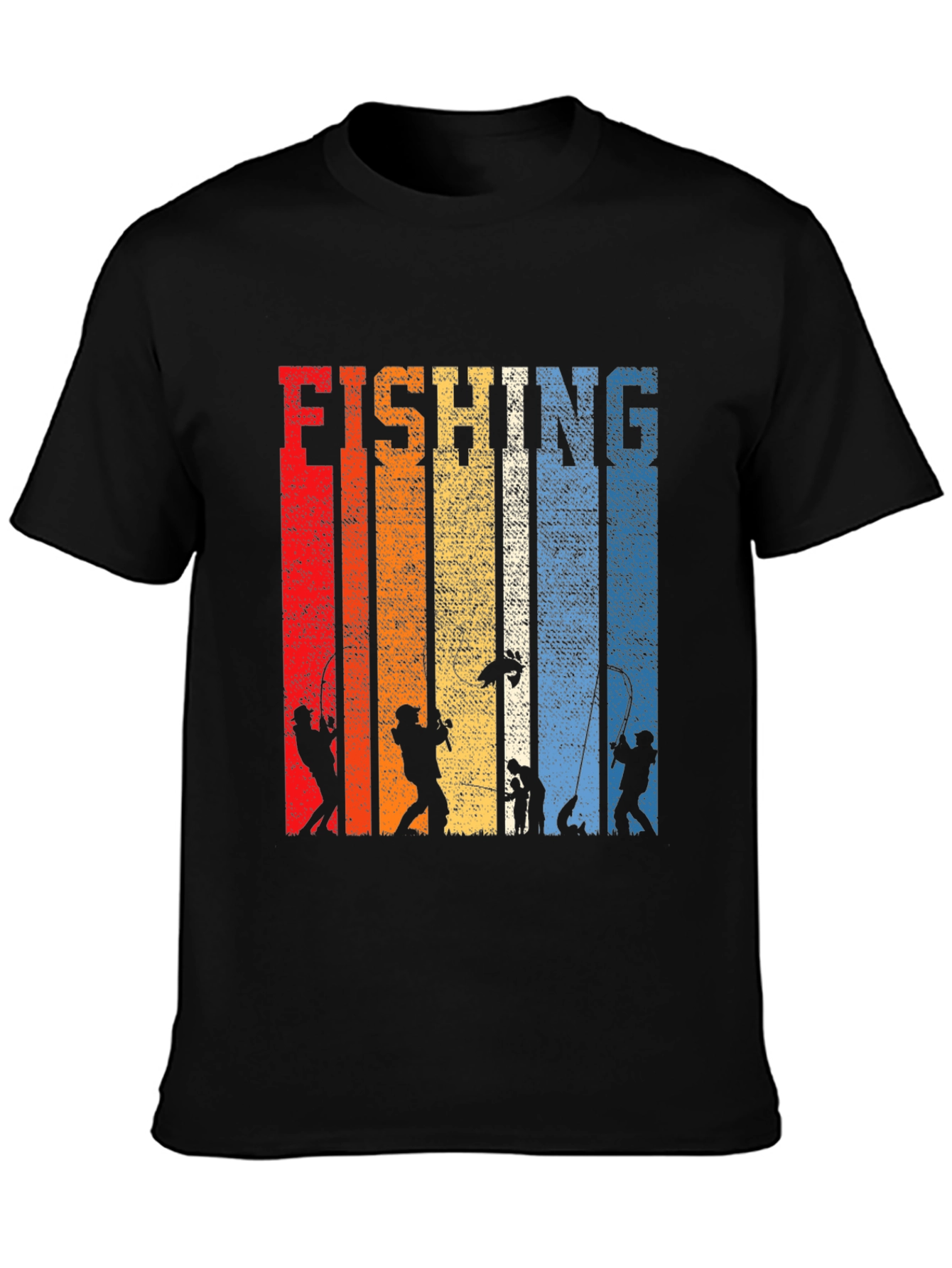 Retro Fishing Graphic T-Shirt