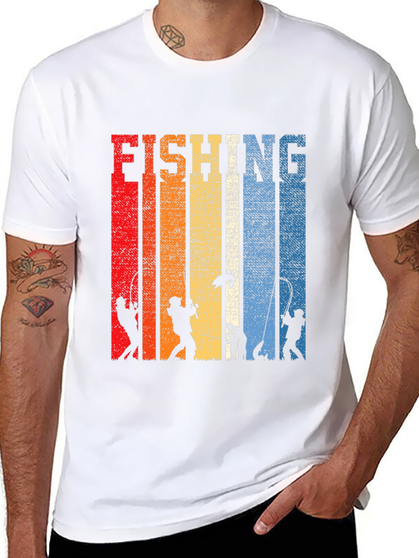 Retro Fishing Graphic T-Shirt