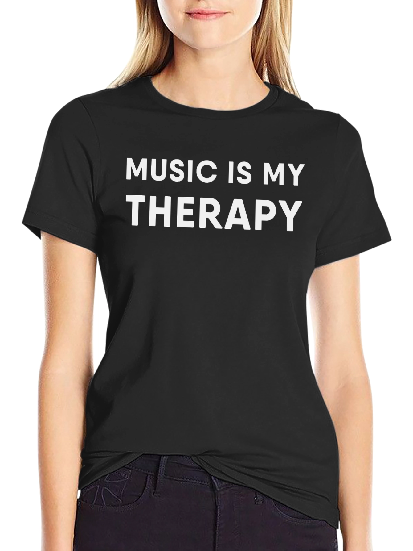 Music Is My Therapy Graphic T-Shirt