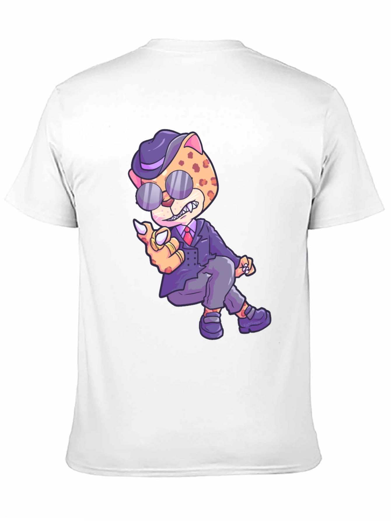 Cool Cat Graphic T-Shirt - Black