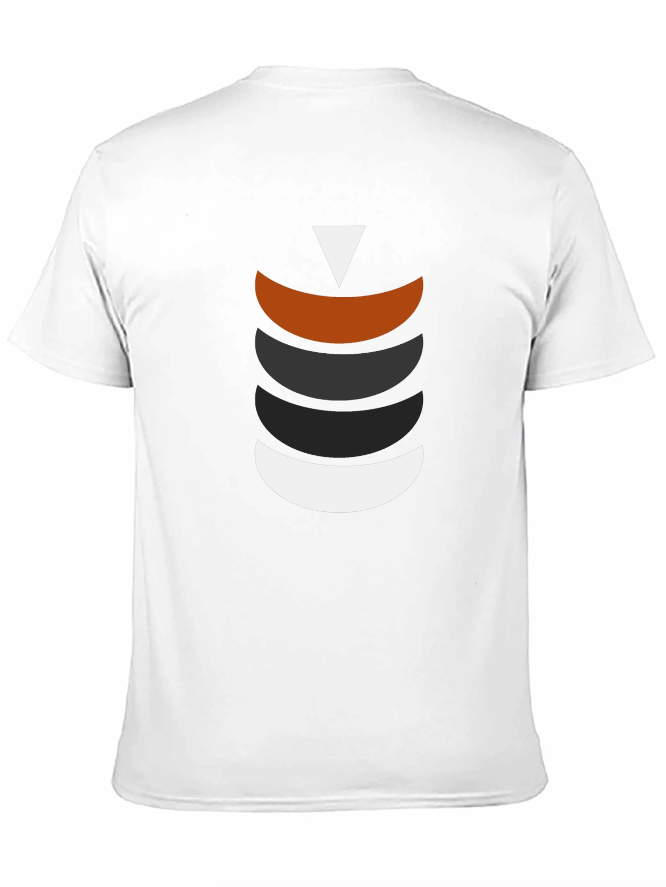 Modern Geometric Crescent Stack T-Shirt