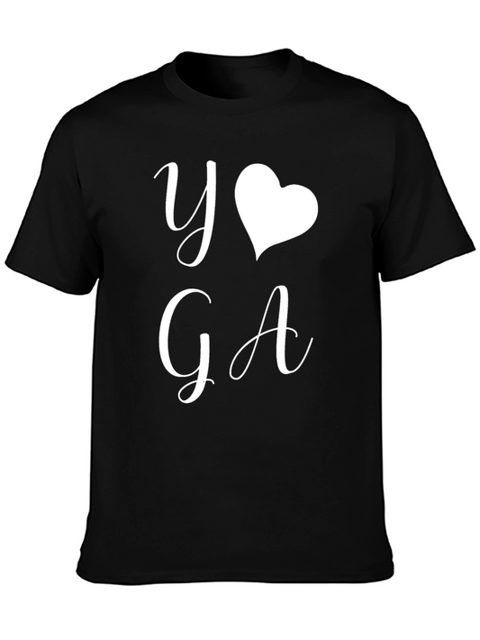 Yoga Love Black T-Shirt - Stylish Comfort