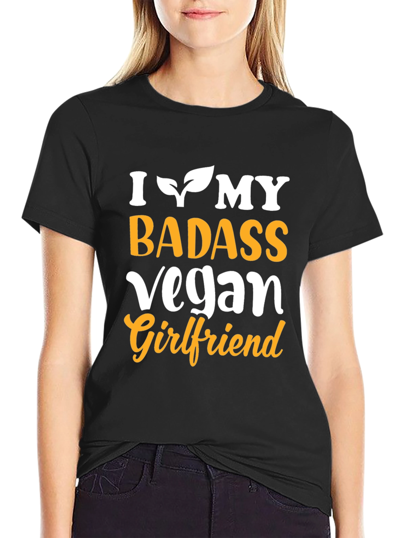 I Heart My Badass Vegan Girlfriend Graphic Tee