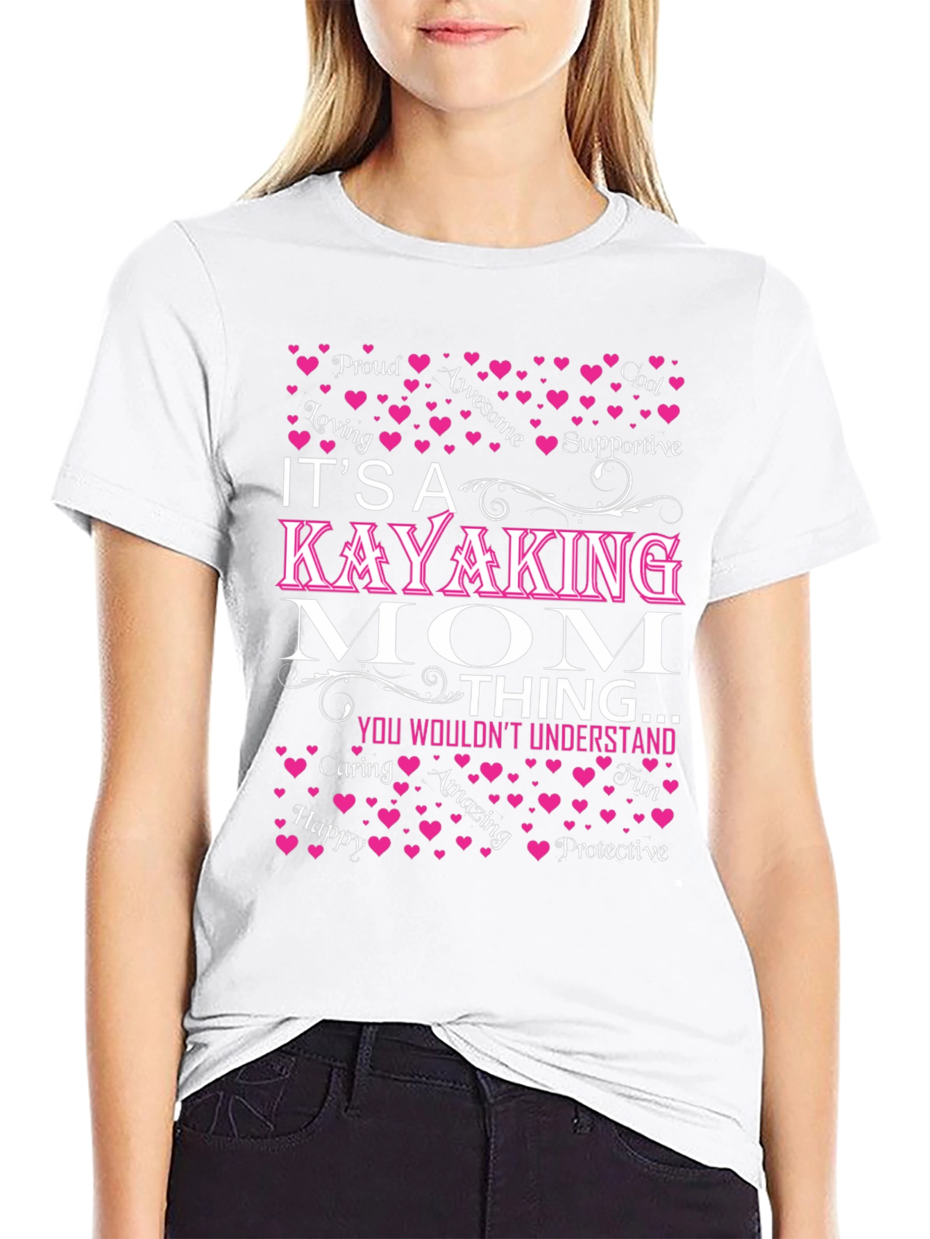 Kayaking Mom T-Shirt: Awesome Loving Supportive