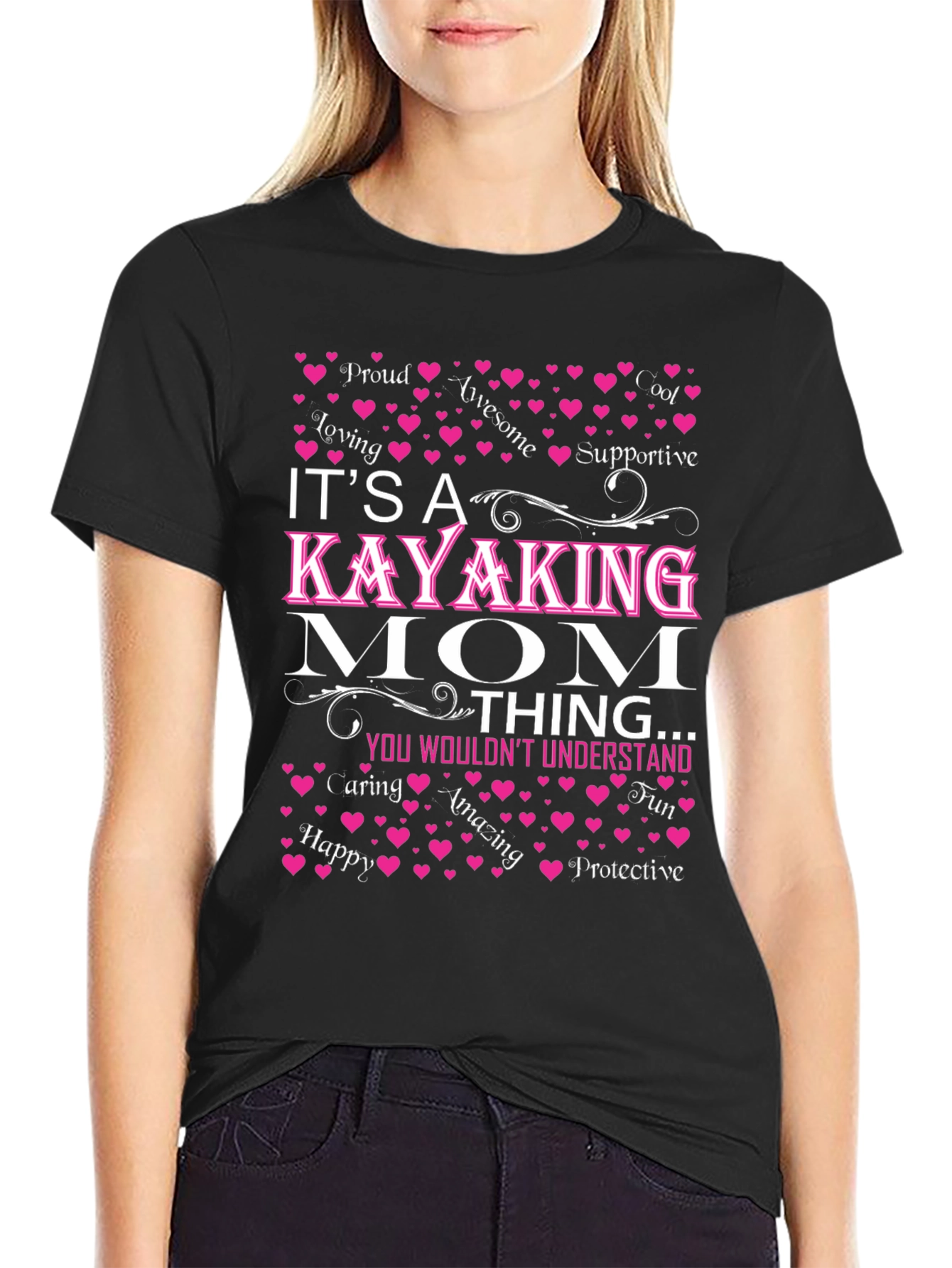 Kayaking Mom T-Shirt: Awesome Loving Supportive