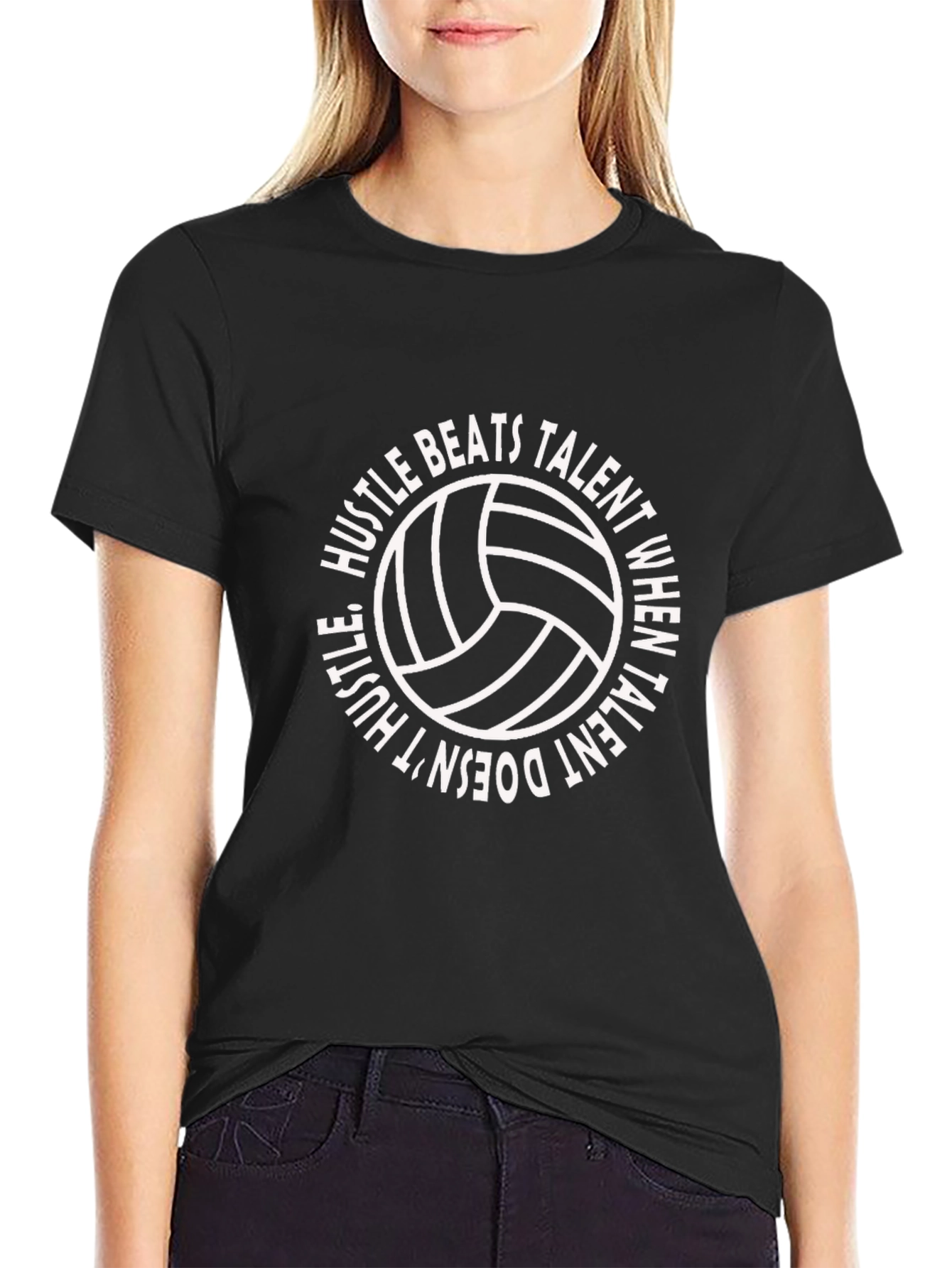 Volleyball Hustle Graphic Tee - Sporty Comfort