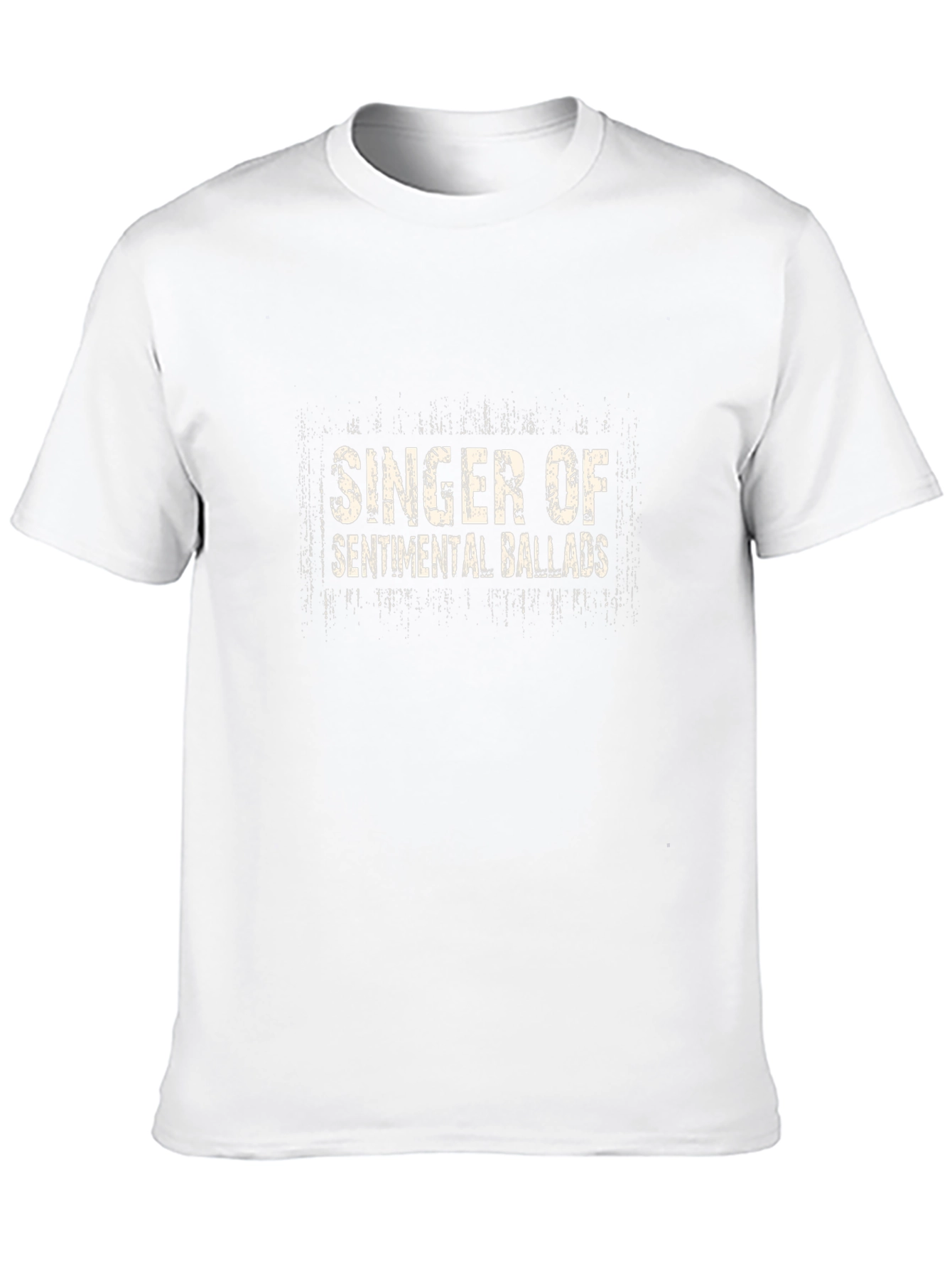 Singer of Sentimental Ballads Black Graphic T-Shirt