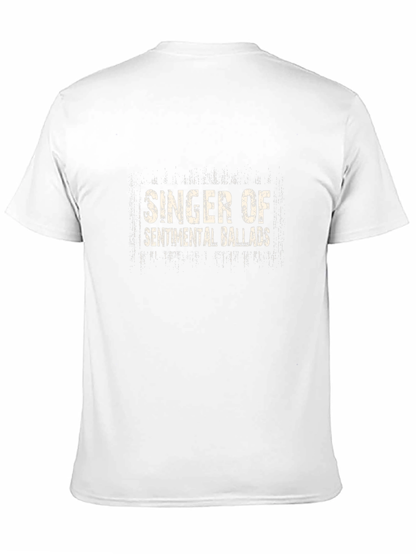 Singer of Sentimental Ballads Black Graphic T-Shirt