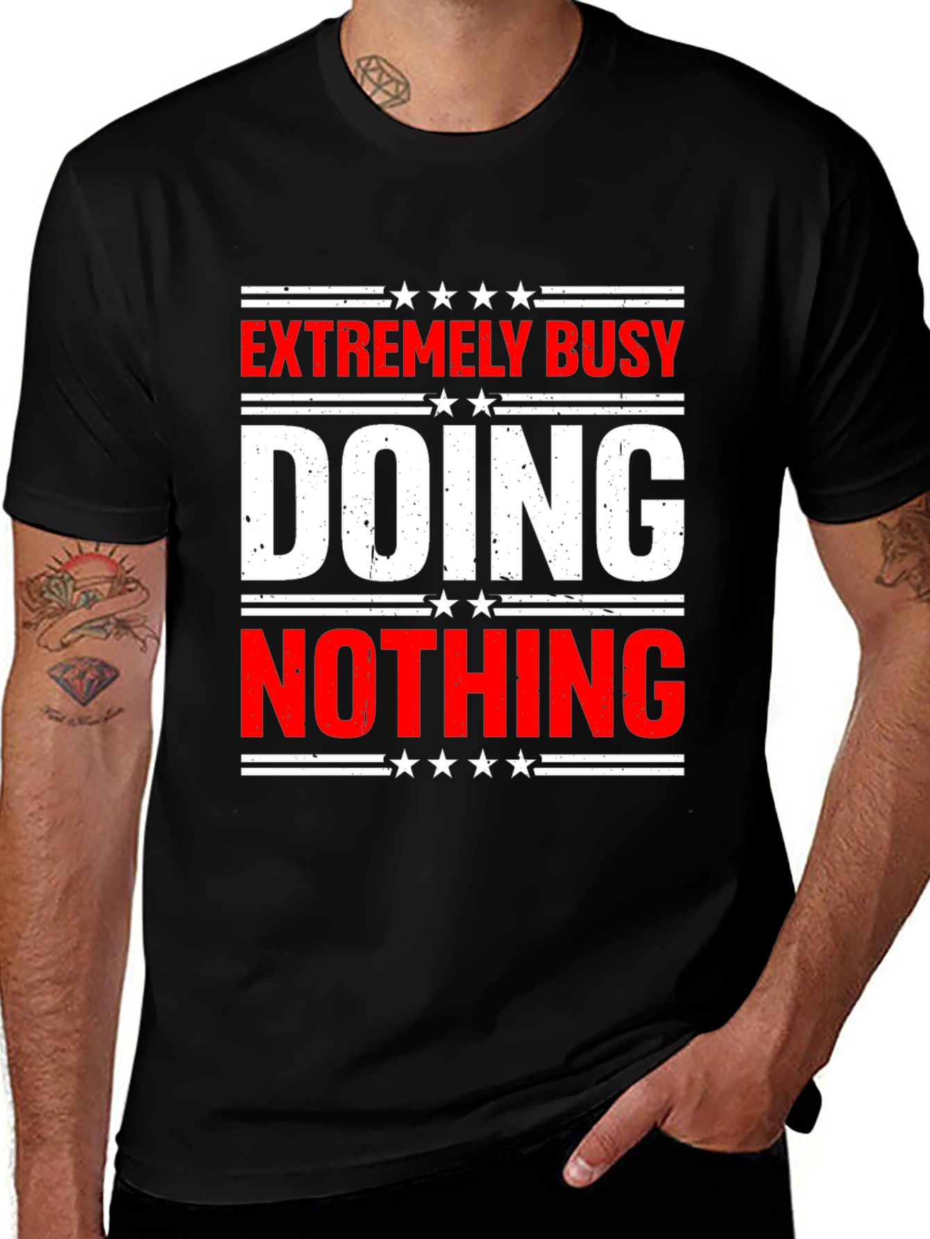 Extremely Busy Doing Nothing T-Shirt - Funny Sarcastic Tee