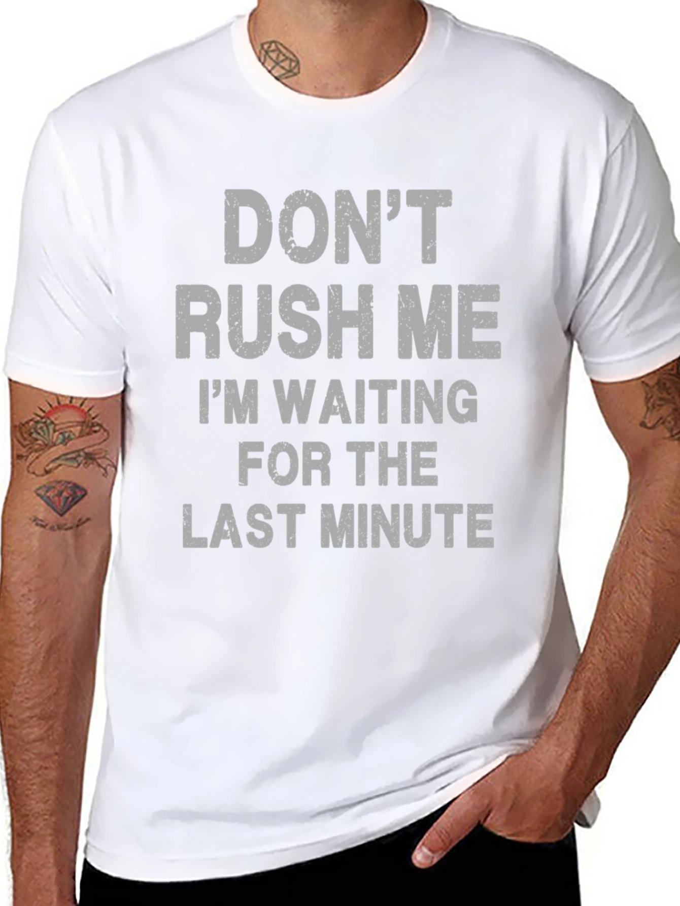 Funny Procrastination Graphic Tee - Last Minute Waiting