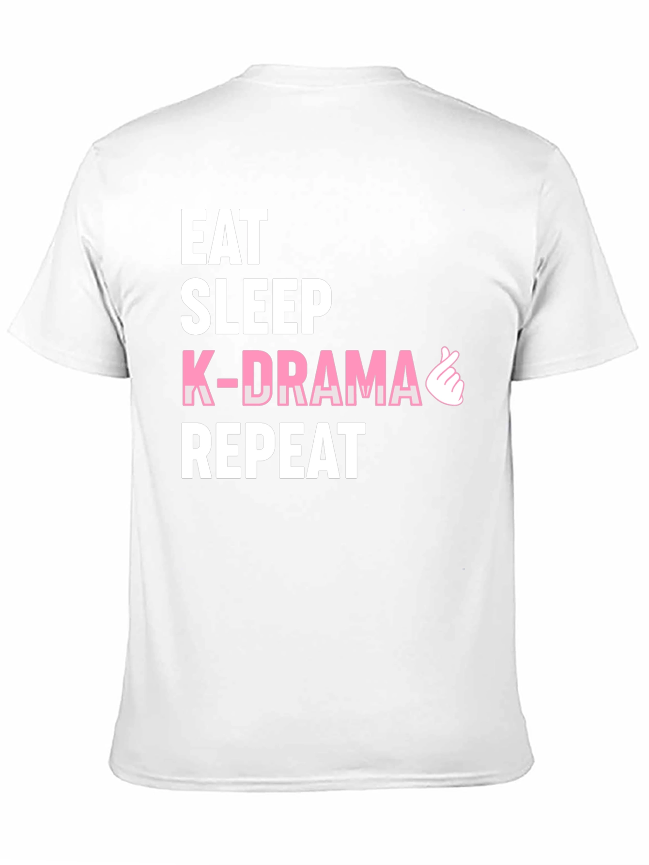 Eat Sleep K-Drama Repeat Black Tee