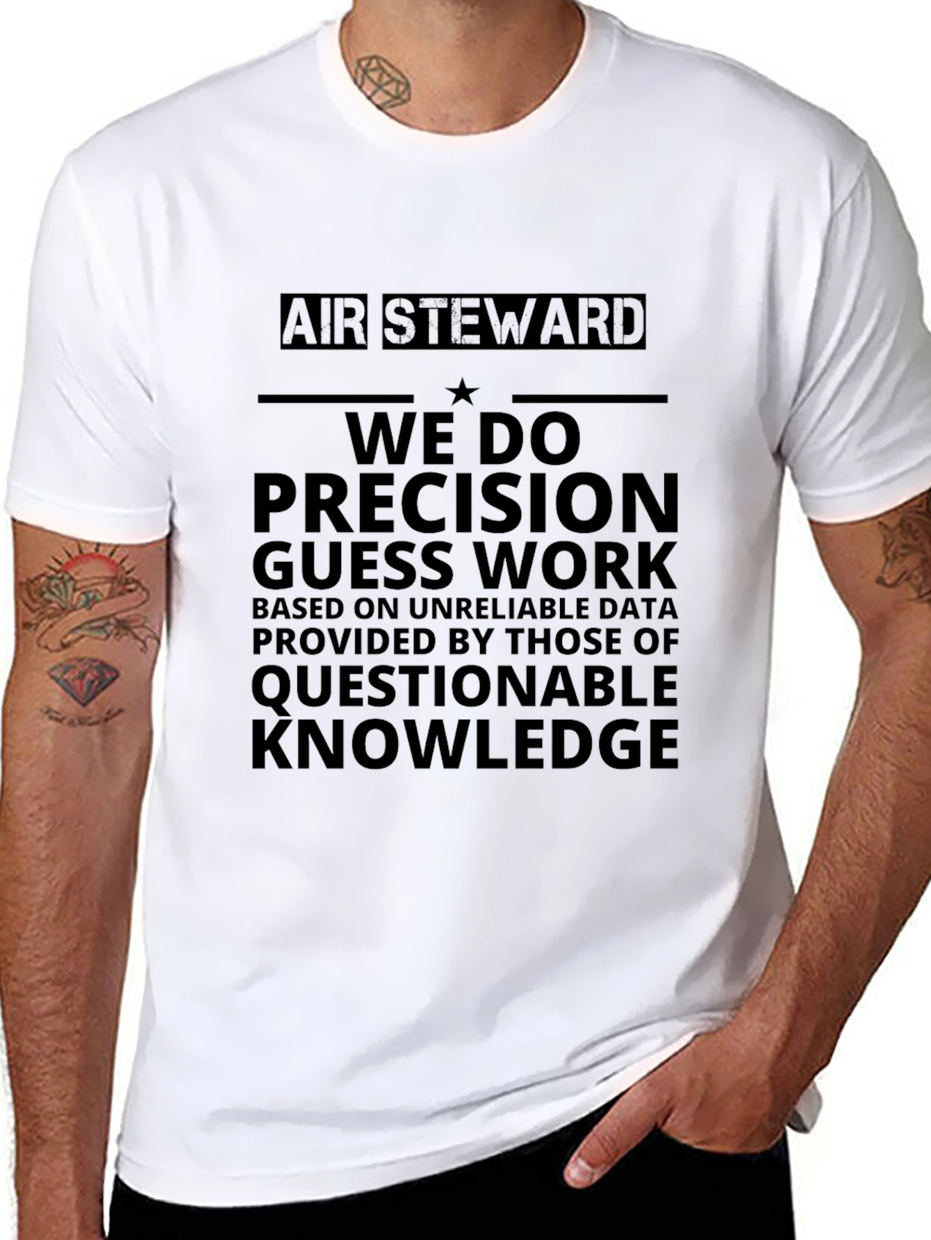 Air Steward Precision Guesswork Graphic Tee